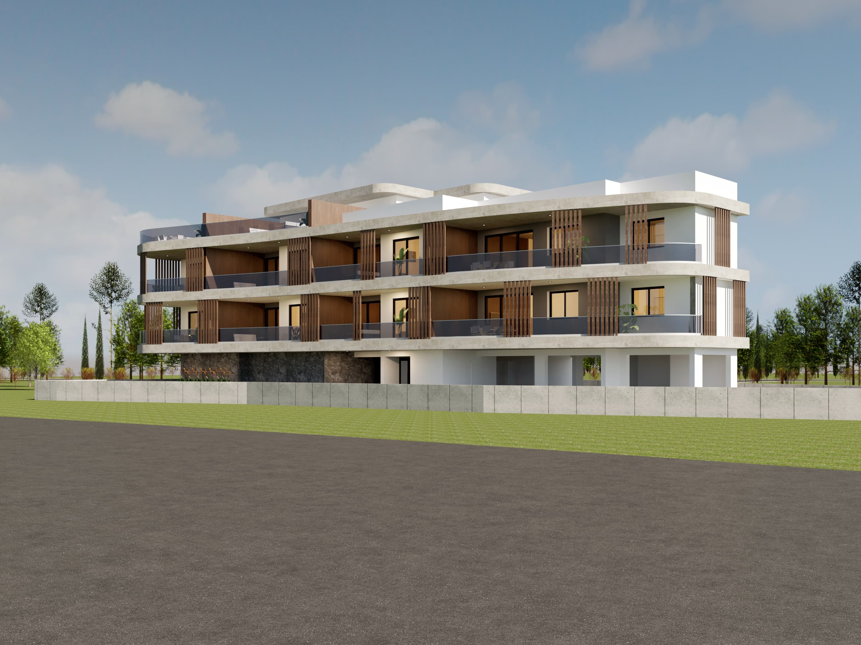 3-bedrooms apartments in Nicosia, Cyprus.