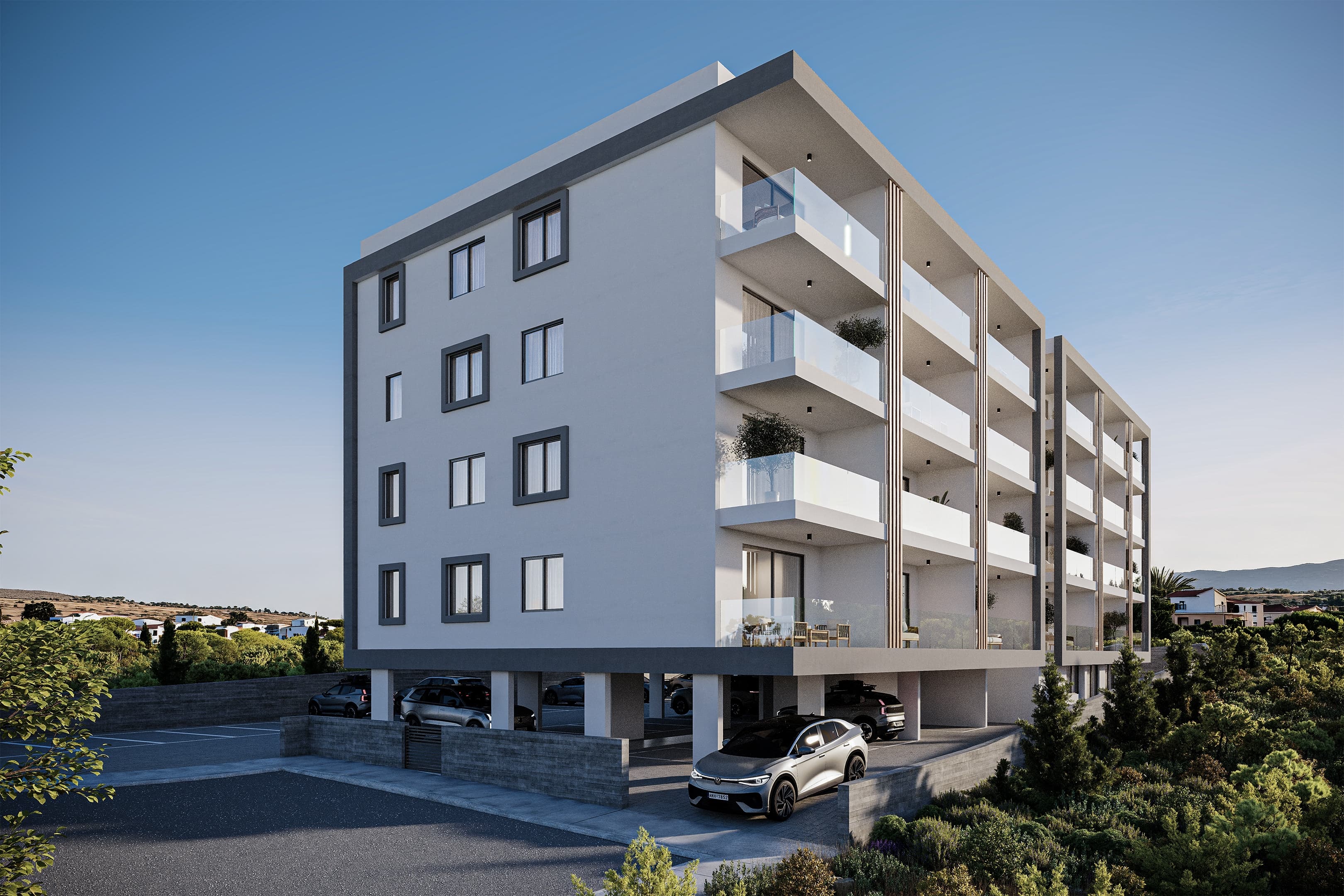 1-bedrooms apartments in Paphos, Cyprus.