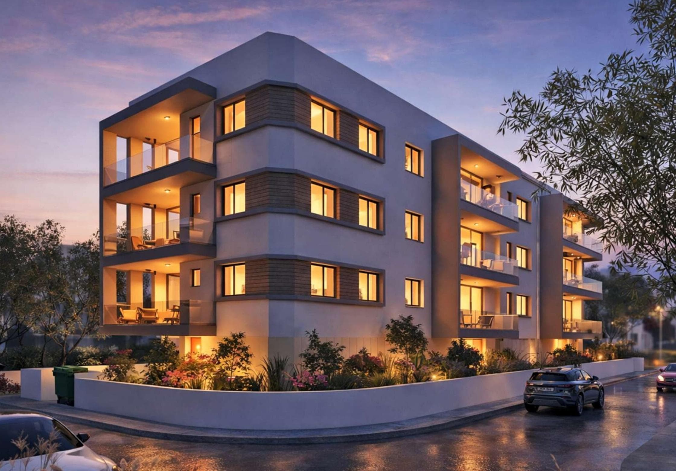 2-bedrooms apartments in Nicosia, Cyprus.