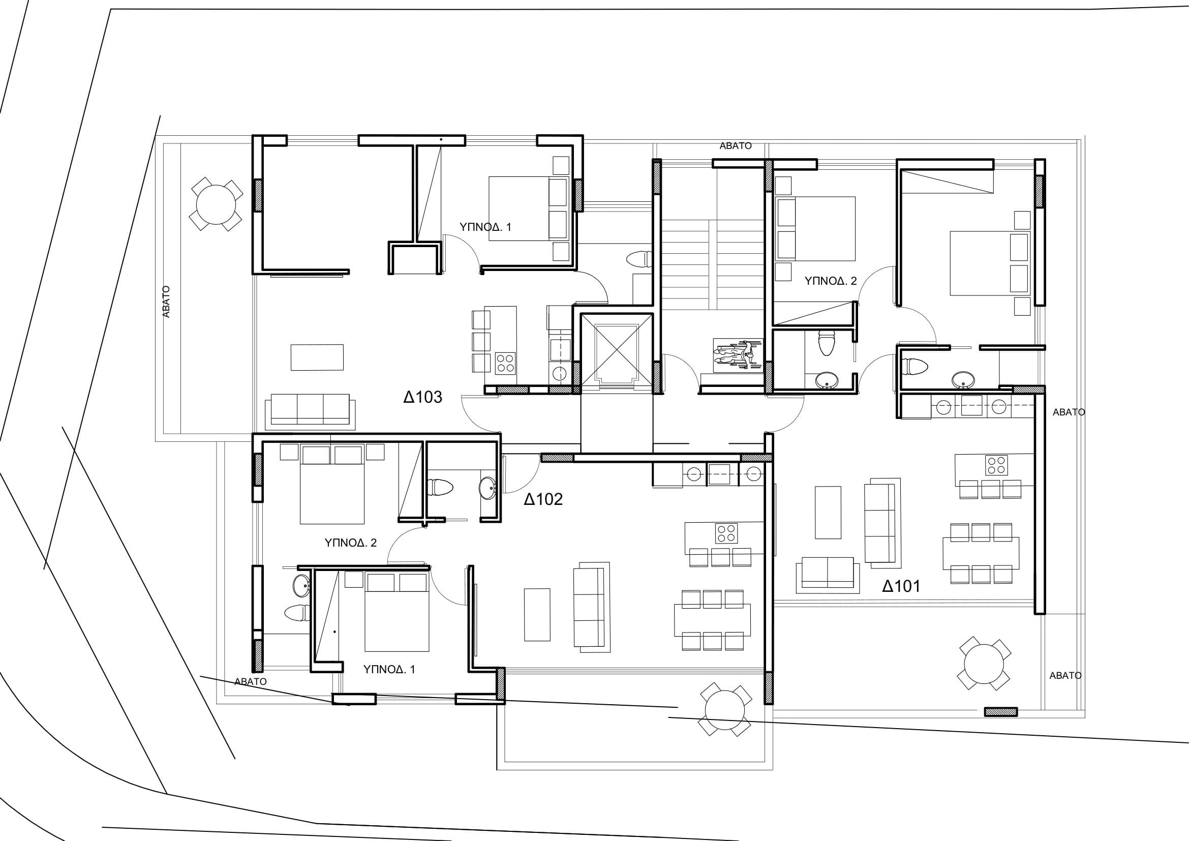2-bedrooms apartments in Nicosia, Cyprus.