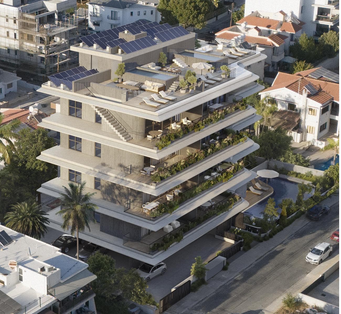 2-bedrooms apartments in Limassol, Cyprus.