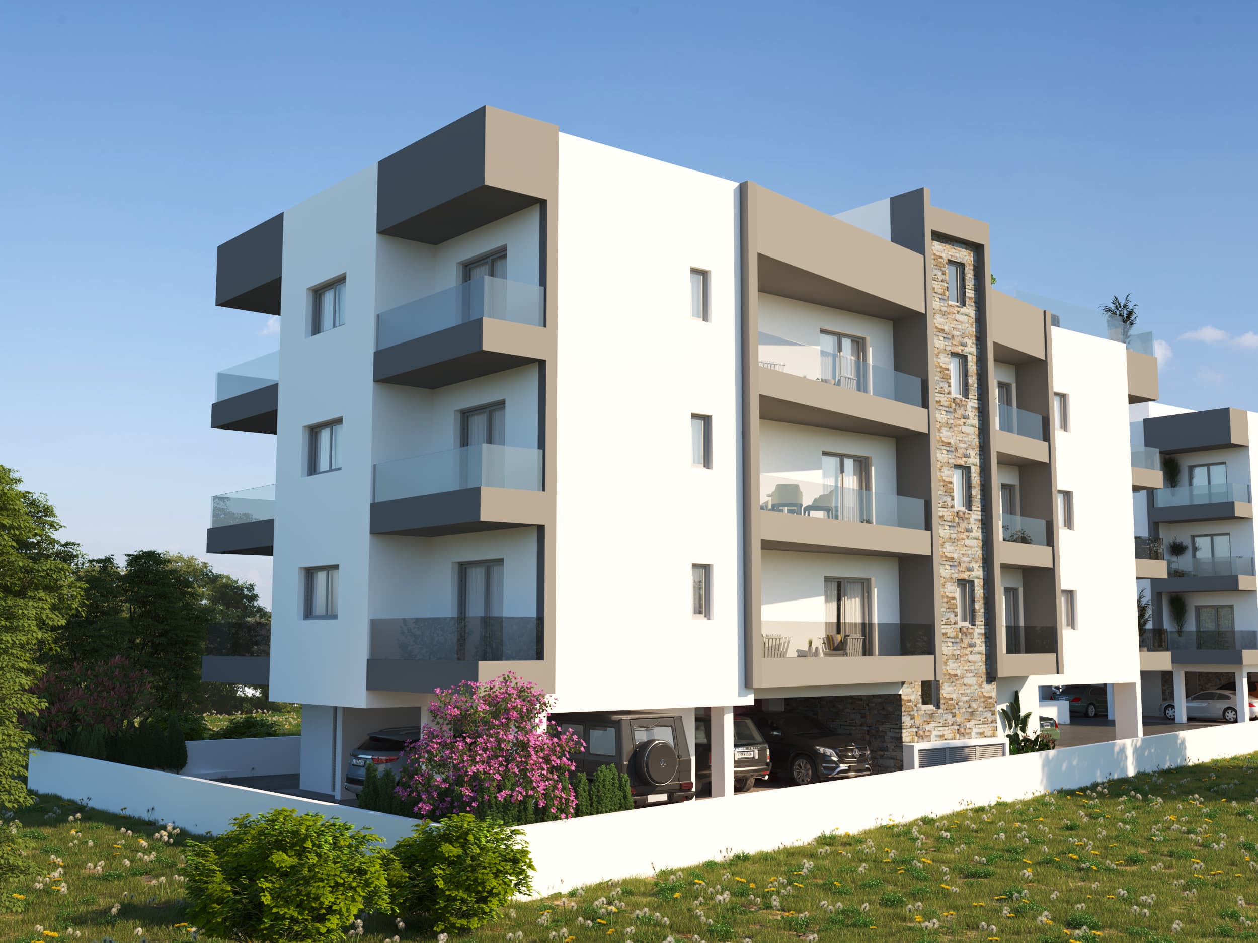 2-bedrooms apartments in Limassol, Cyprus.
