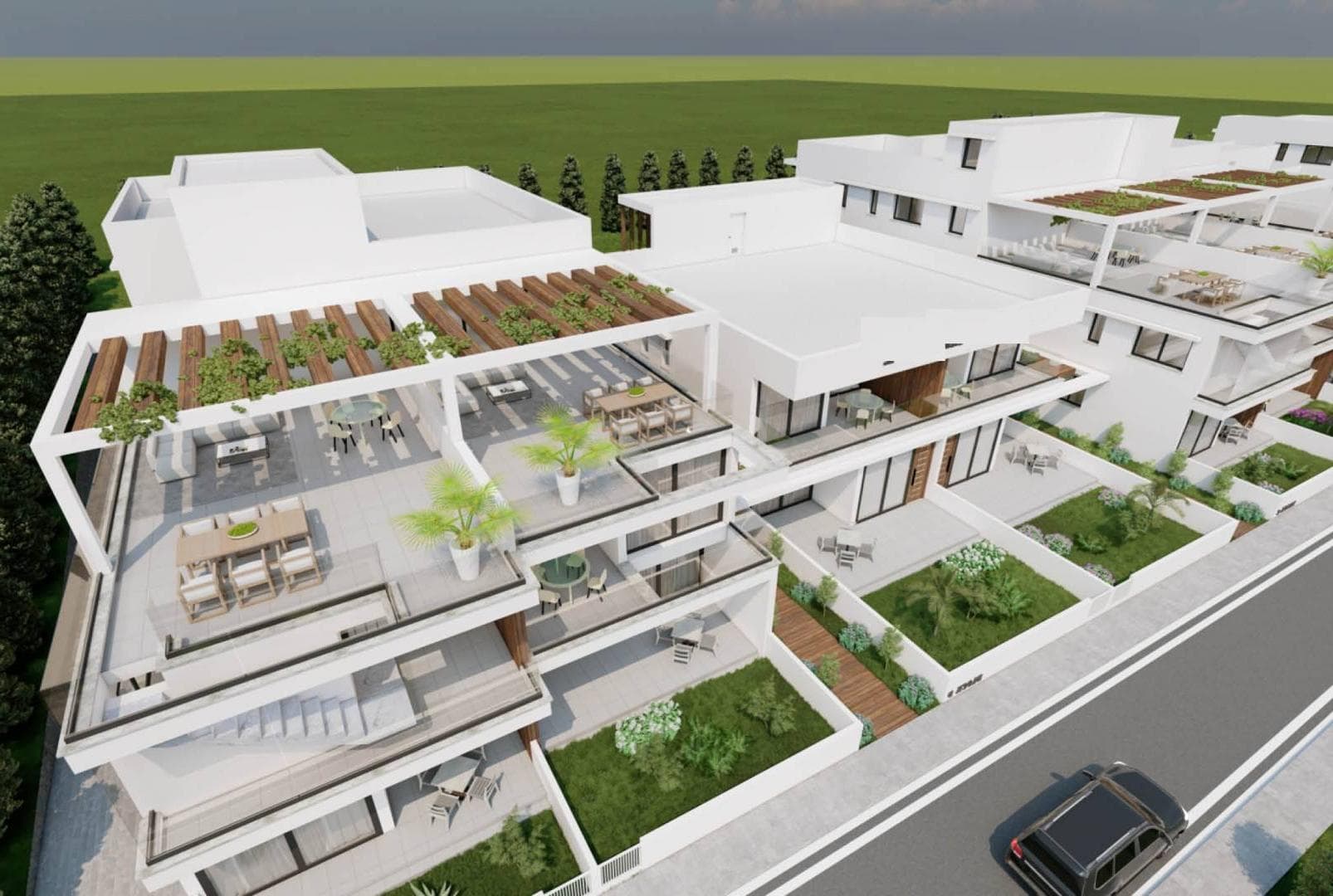 2-bedrooms apartments in Larnaca, Cyprus.