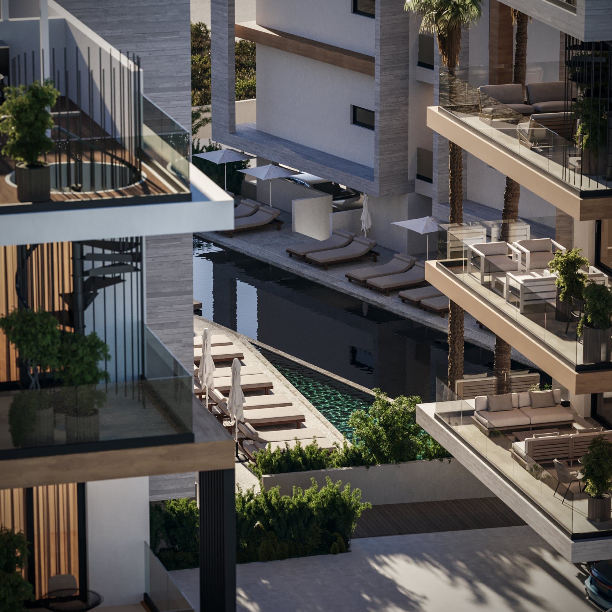 2-bedrooms apartments in Larnaca, Cyprus.
