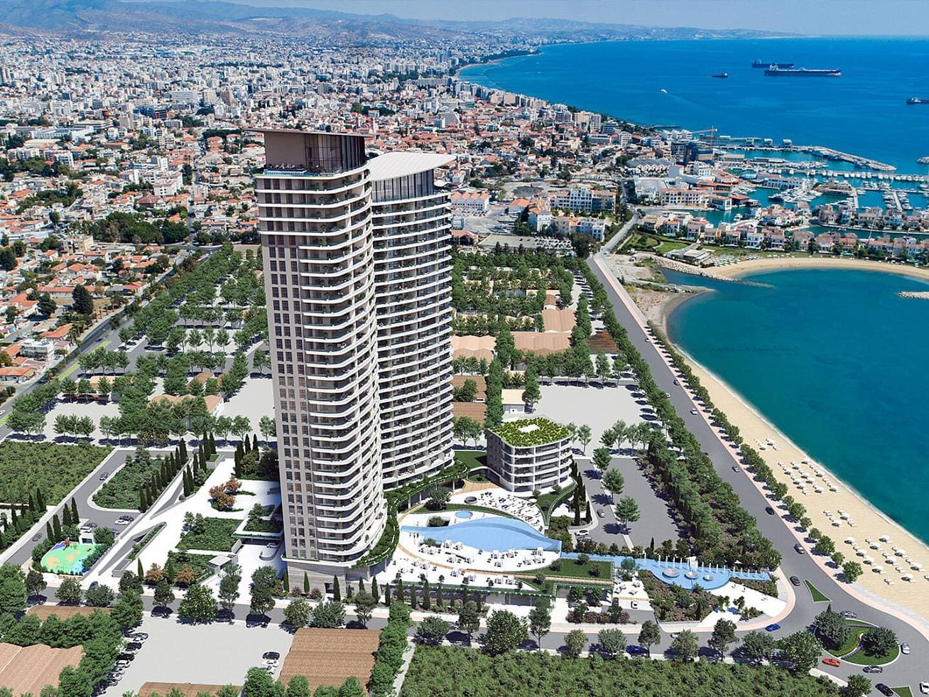 3-bedrooms apartments in Limassol, Cyprus.