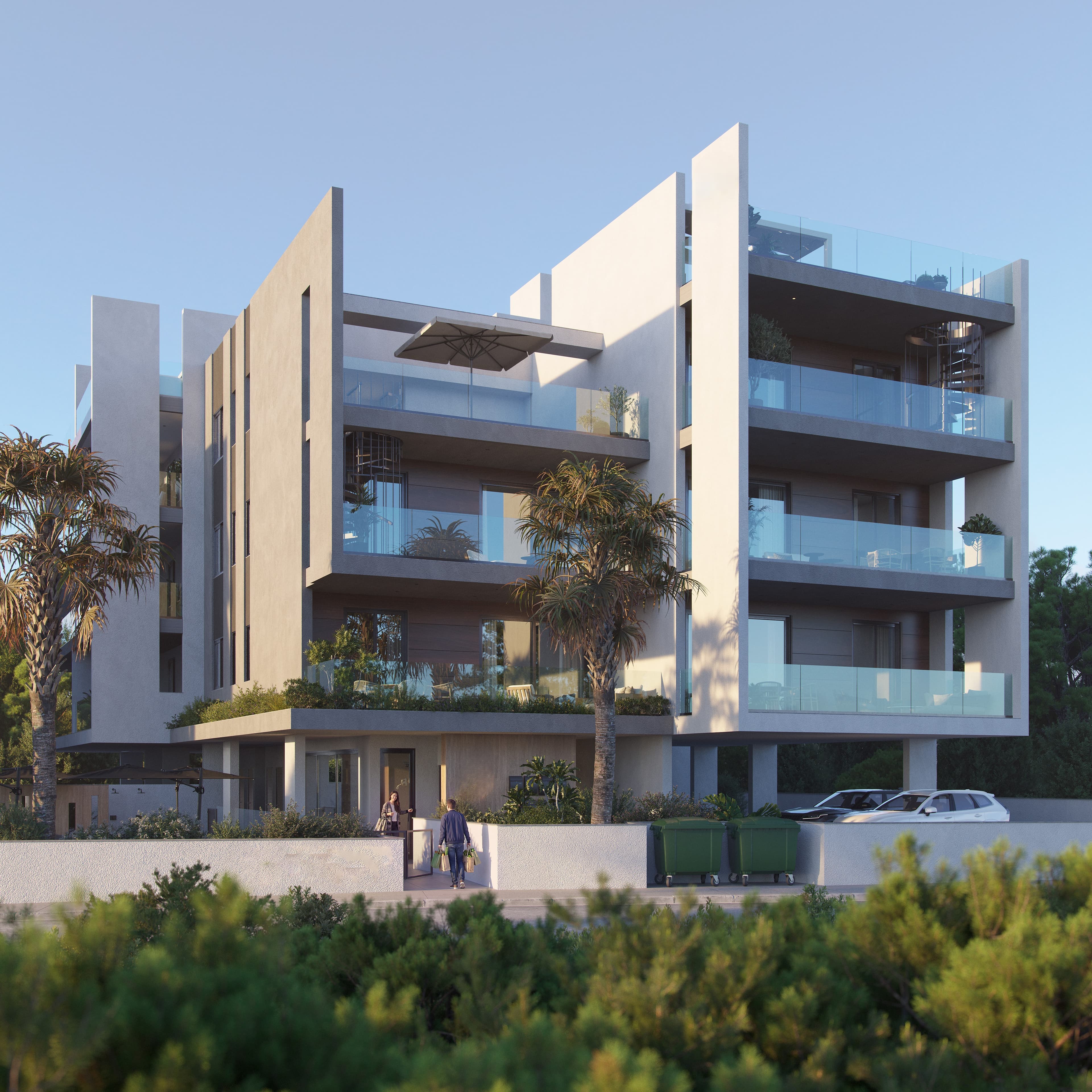 2-bedrooms apartments in Larnaca, Cyprus.