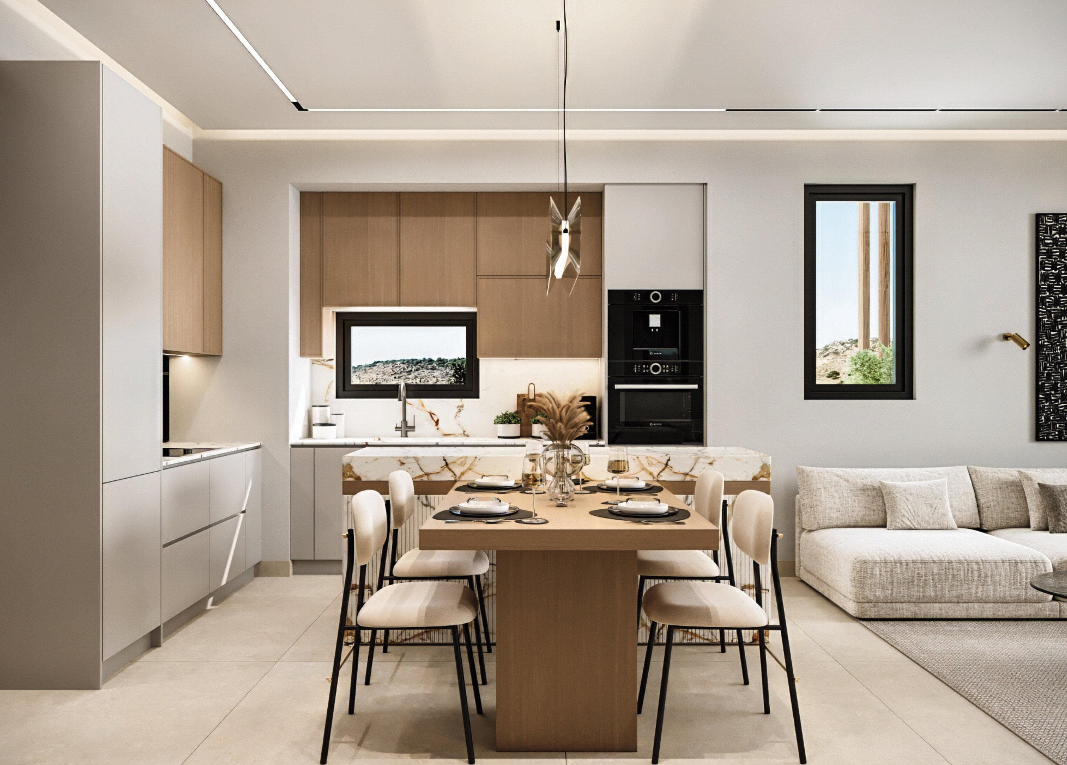 2-bedrooms apartments in Larnaca, Cyprus.