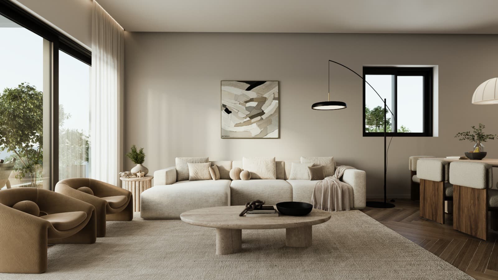 2-bedrooms apartments in Limassol, Cyprus.