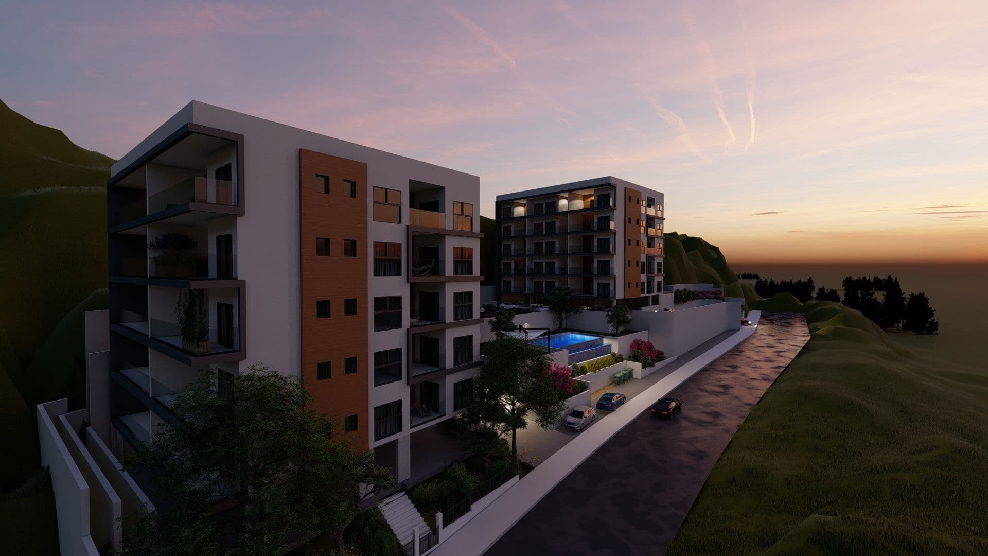 2-bedrooms apartments in Limassol, Cyprus.