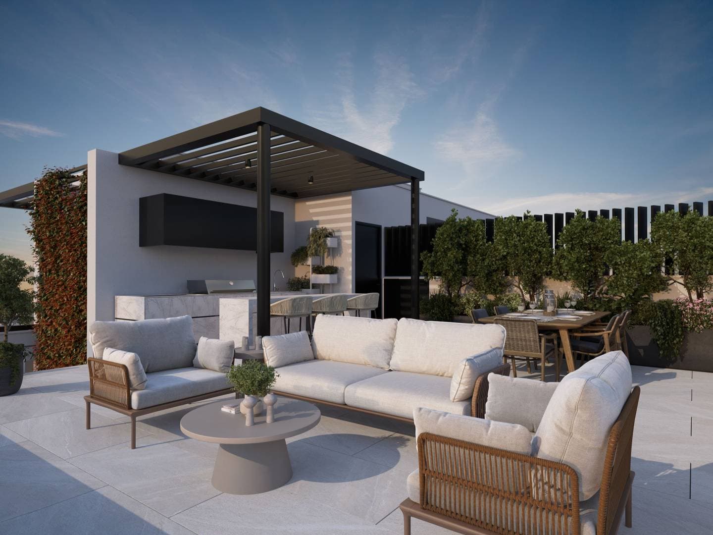 2-bedrooms apartments in Limassol, Cyprus.
