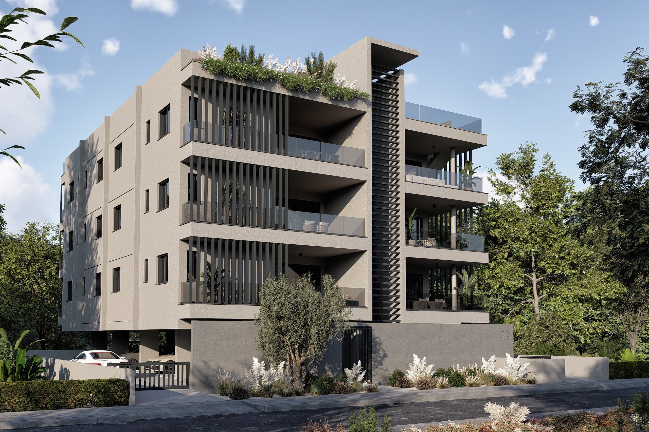 2-bedrooms apartments in Nicosia, Cyprus.