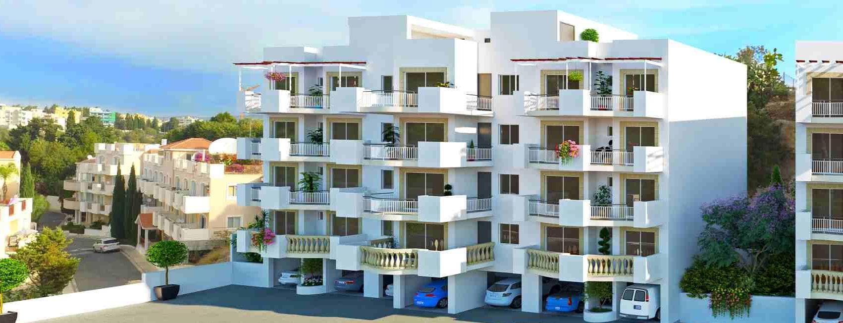 3-bedrooms apartments in Paphos, Cyprus.