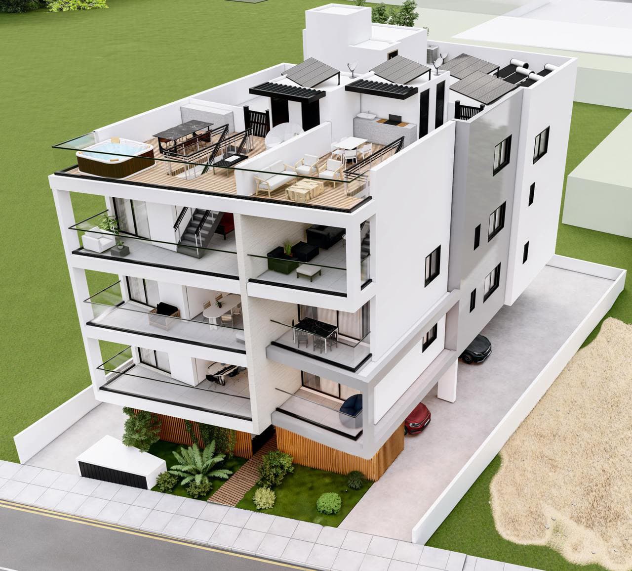 3-bedrooms apartments in Larnaca, Cyprus.