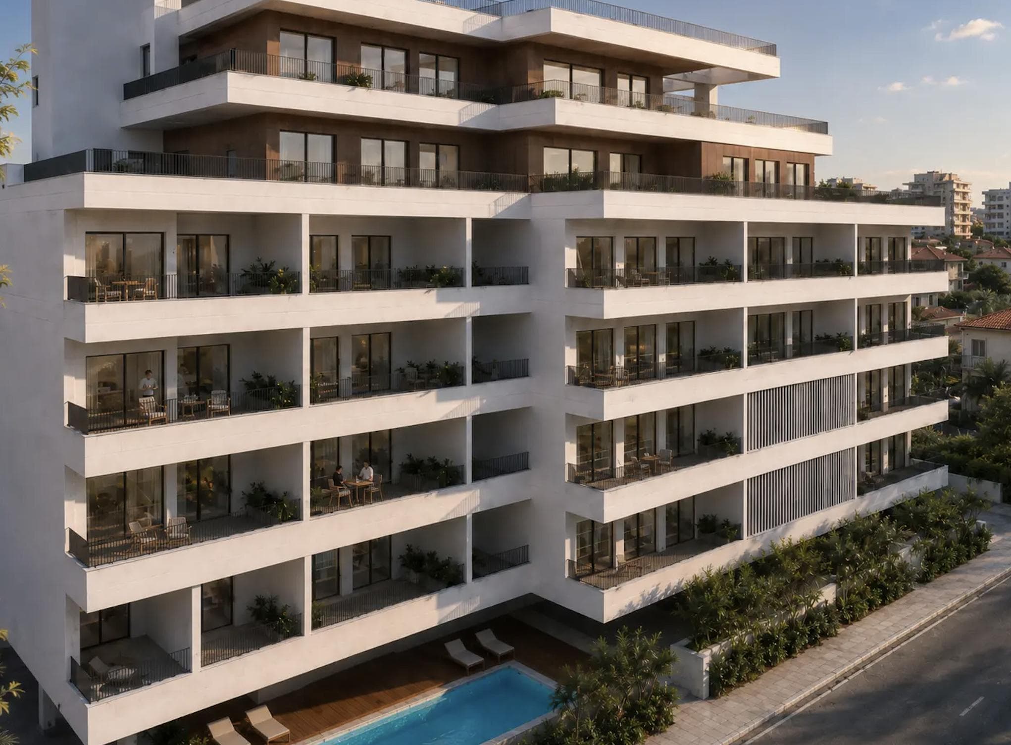 3-bedrooms apartments in Limassol, Cyprus.