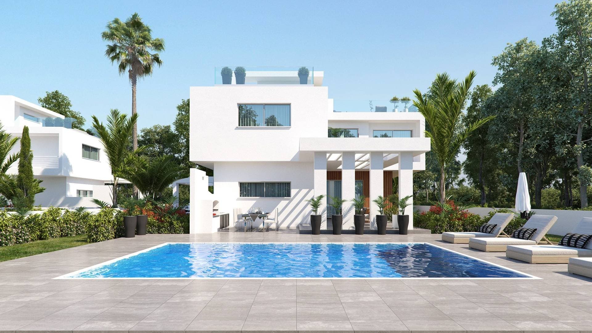 4-bedrooms house in Larnaca, Cyprus.