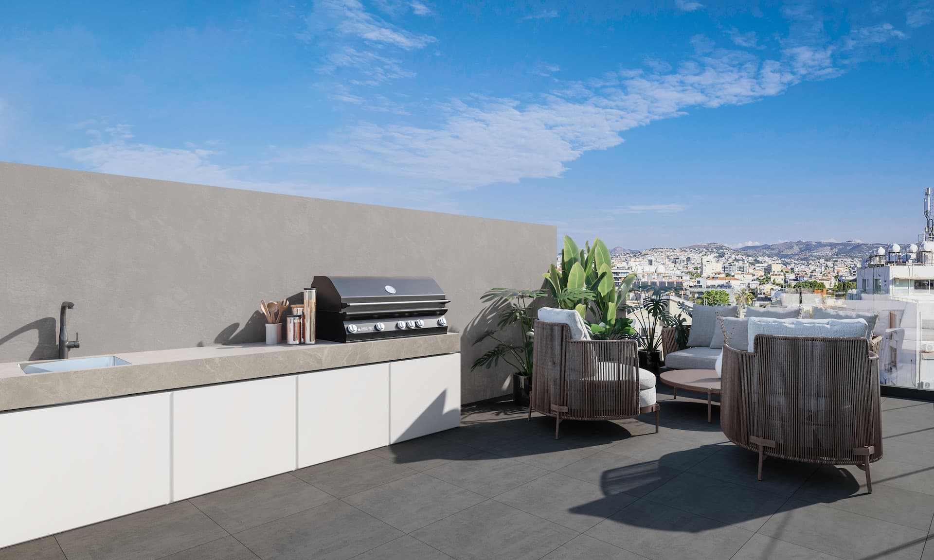 2-bedrooms apartments in Limassol, Cyprus.