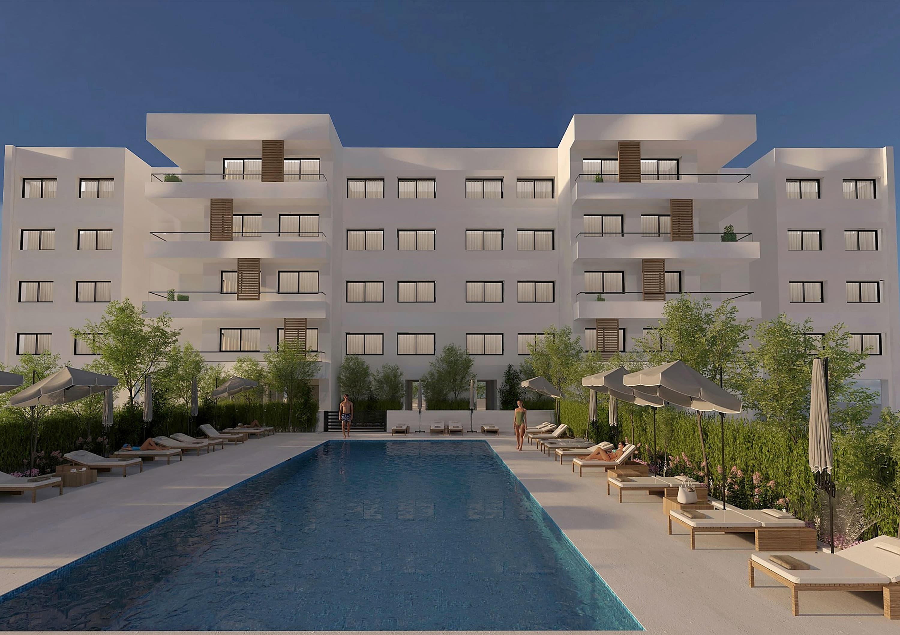 2-bedrooms apartments in Limassol, Cyprus.