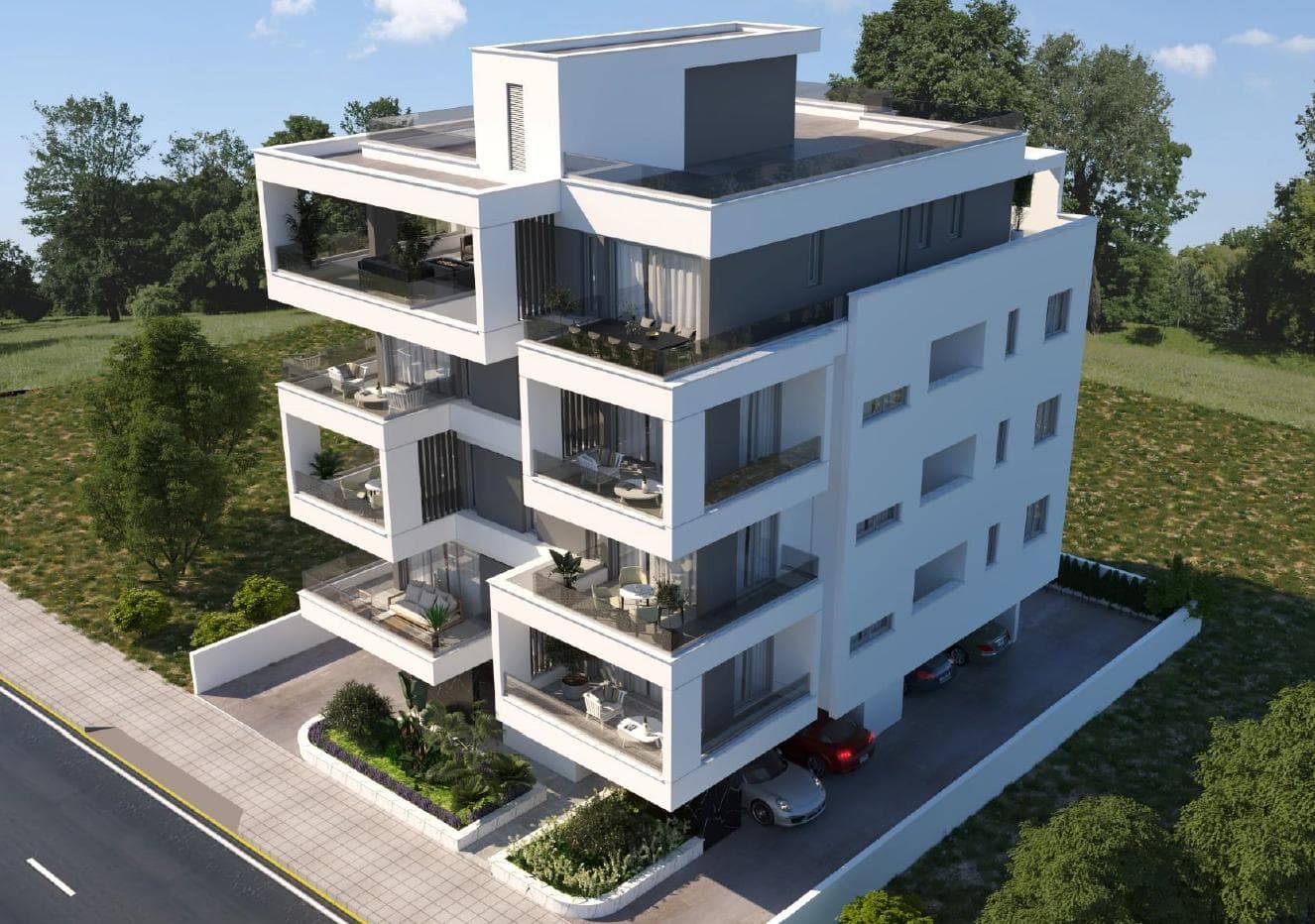2-bedrooms apartments in Larnaca, Cyprus.