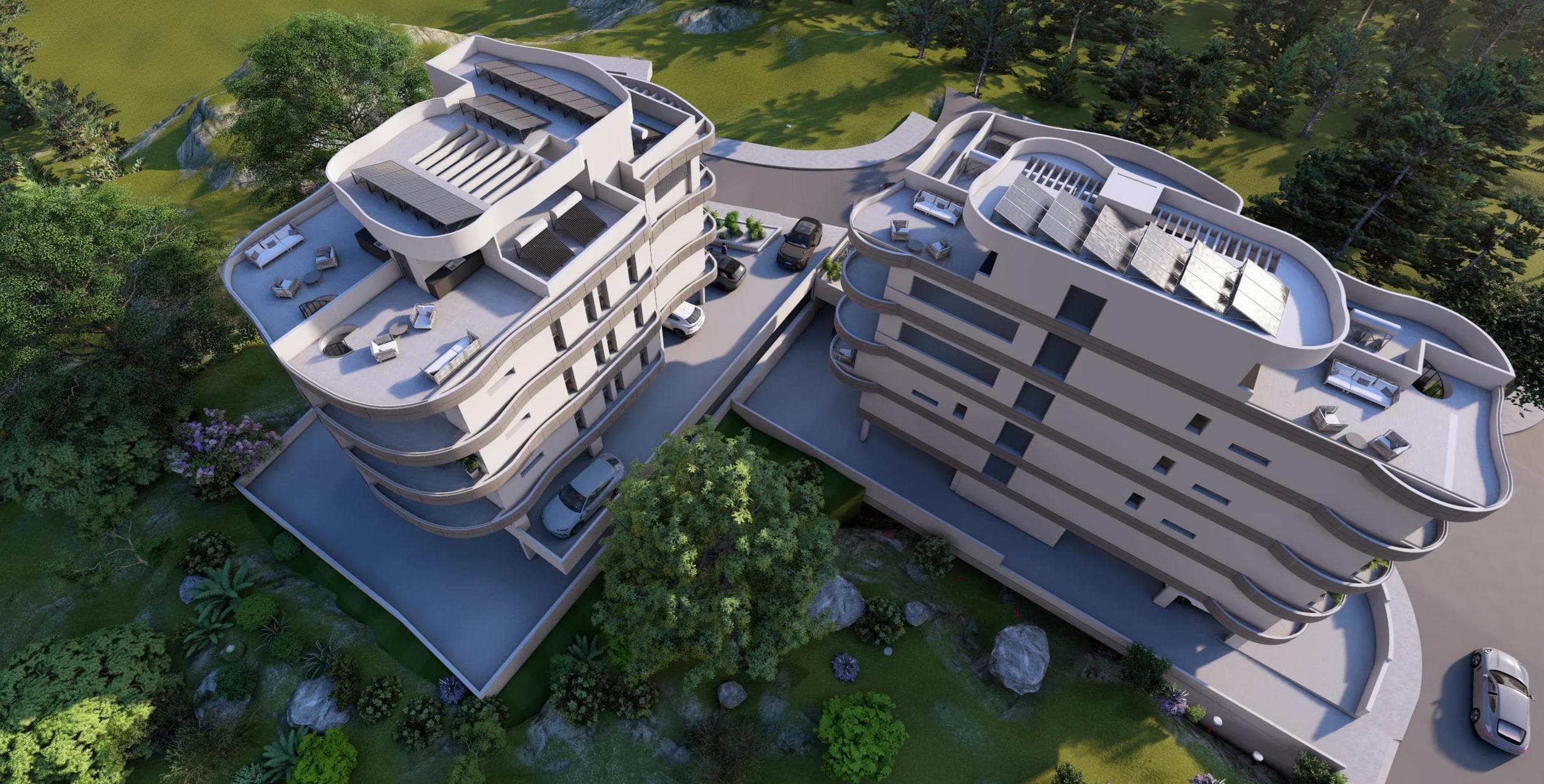 2-bedrooms apartments in Limassol, Cyprus.