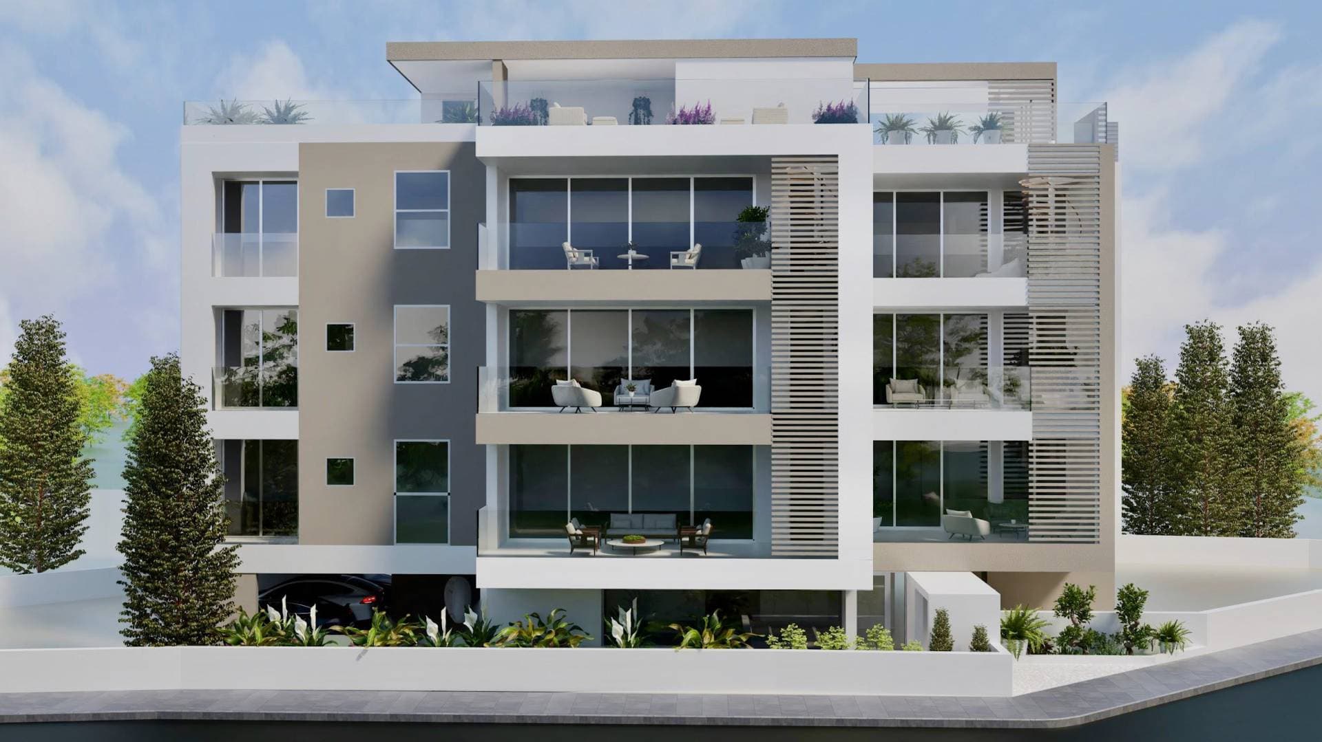 2-bedrooms apartments in Limassol, Cyprus.