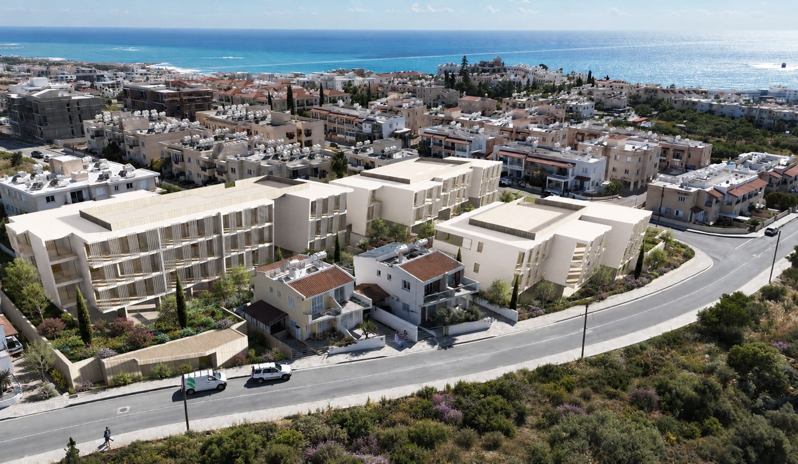 2-bedrooms apartments in Paphos, Cyprus.