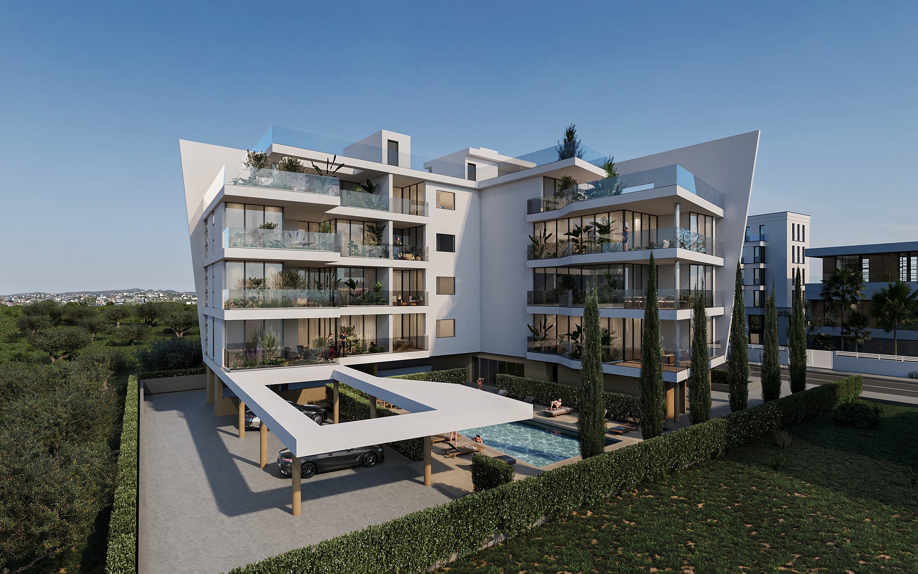 3-bedrooms apartments in Limassol, Cyprus.