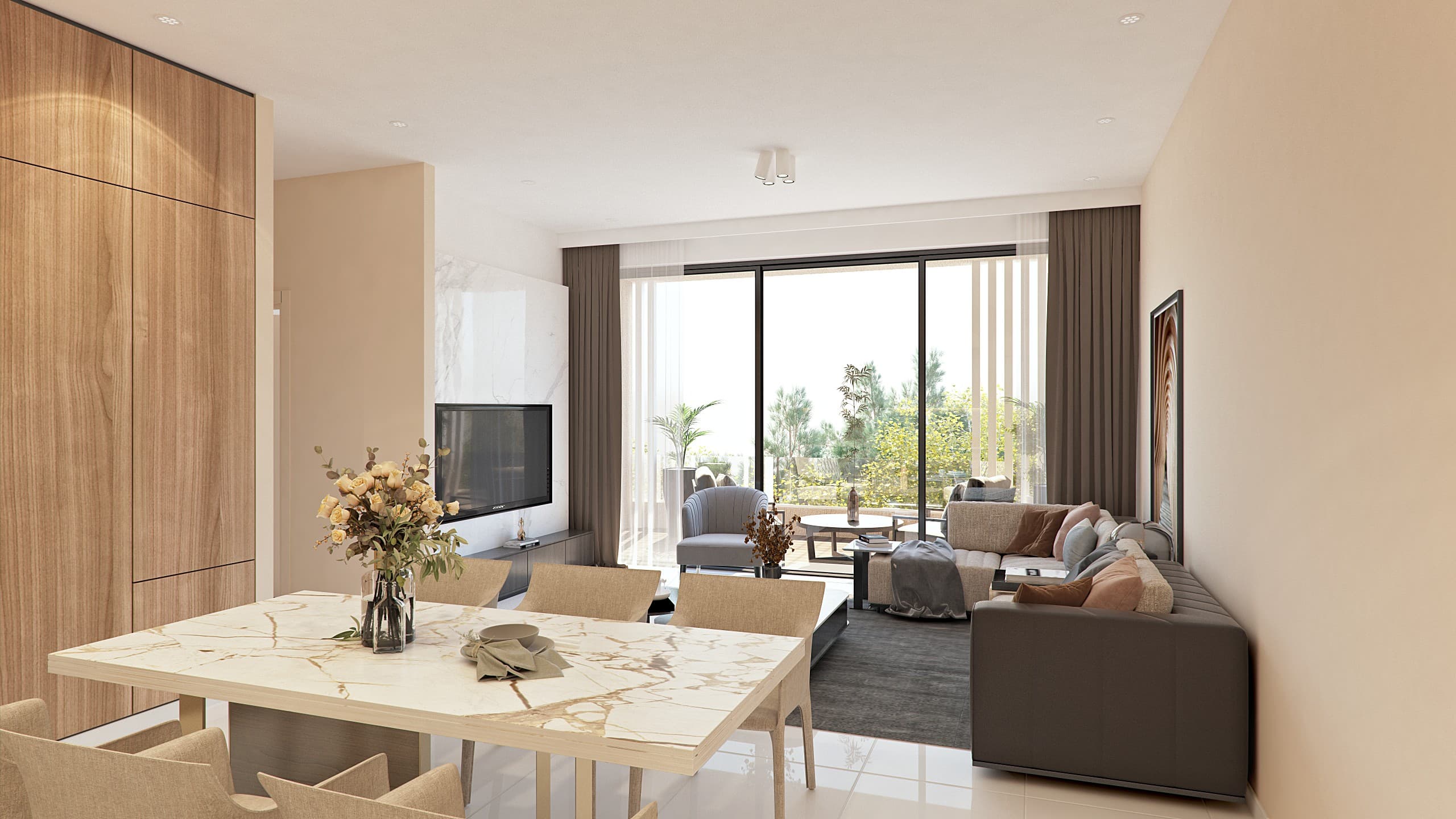 2-bedrooms apartments in Larnaca, Cyprus.