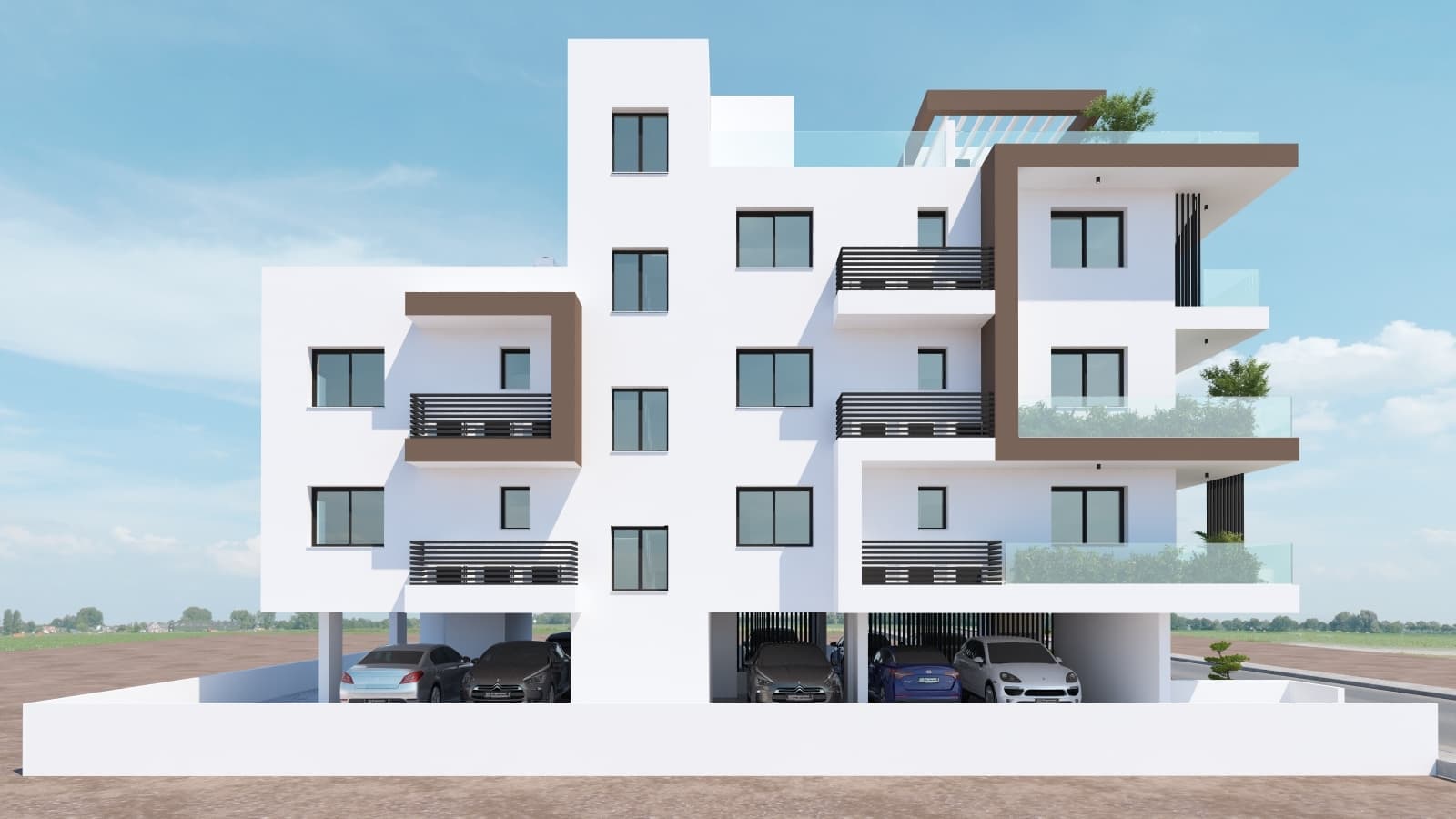 2-bedrooms apartments in Larnaca, Cyprus.