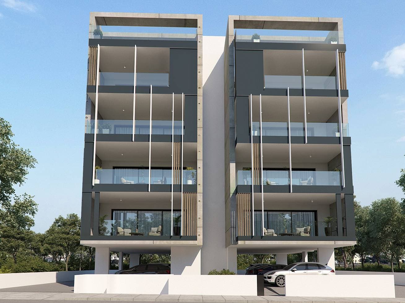 2-bedrooms apartments in Larnaca, Cyprus.