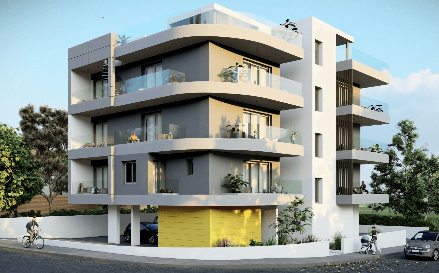2-bedrooms apartments in Larnaca, Cyprus.