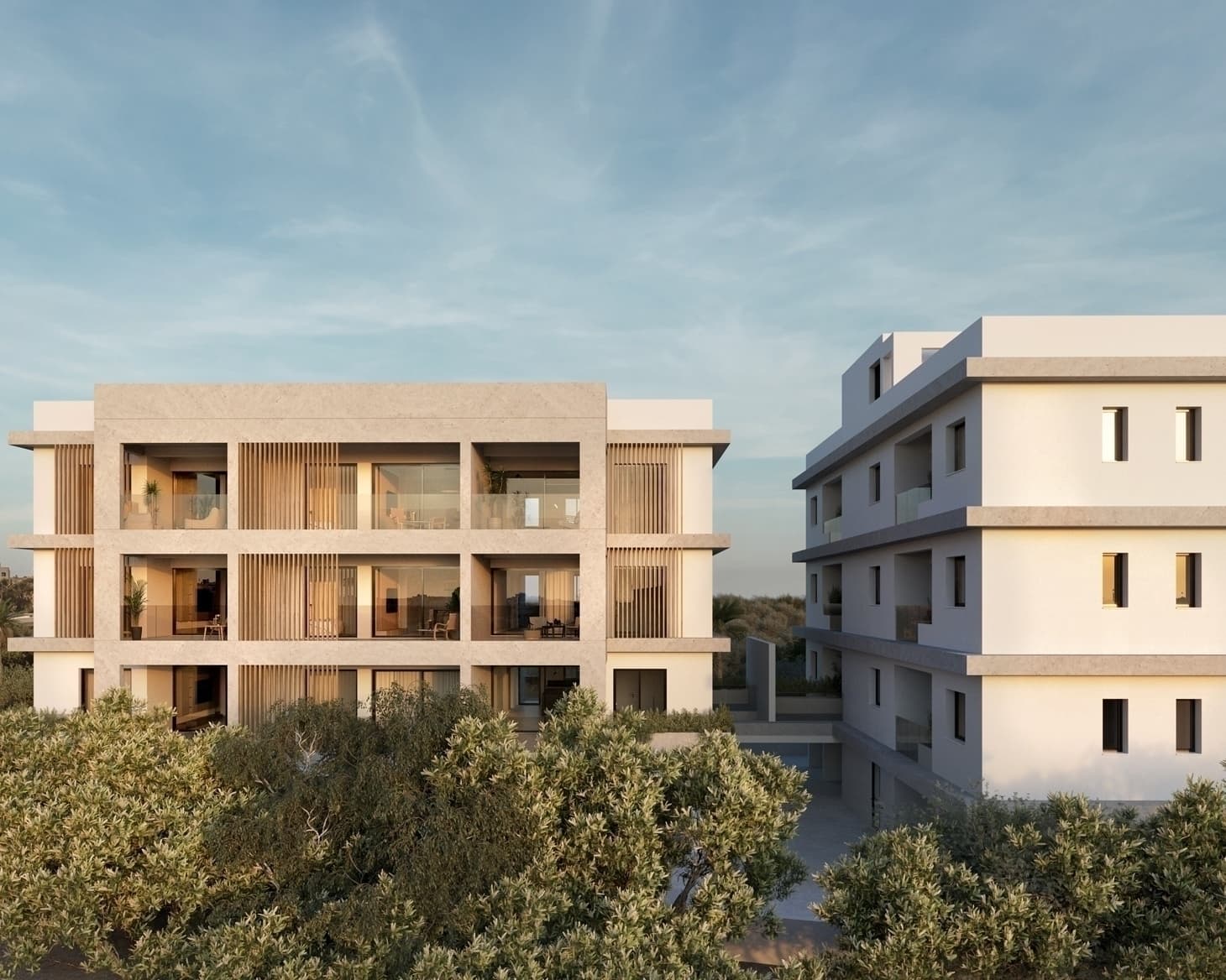 2-bedrooms apartments in Nicosia, Cyprus.