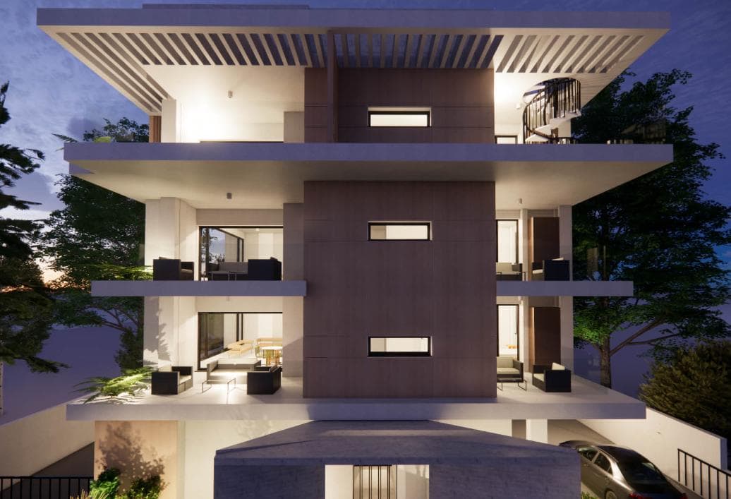 2-bedrooms apartments in Nicosia, Cyprus.
