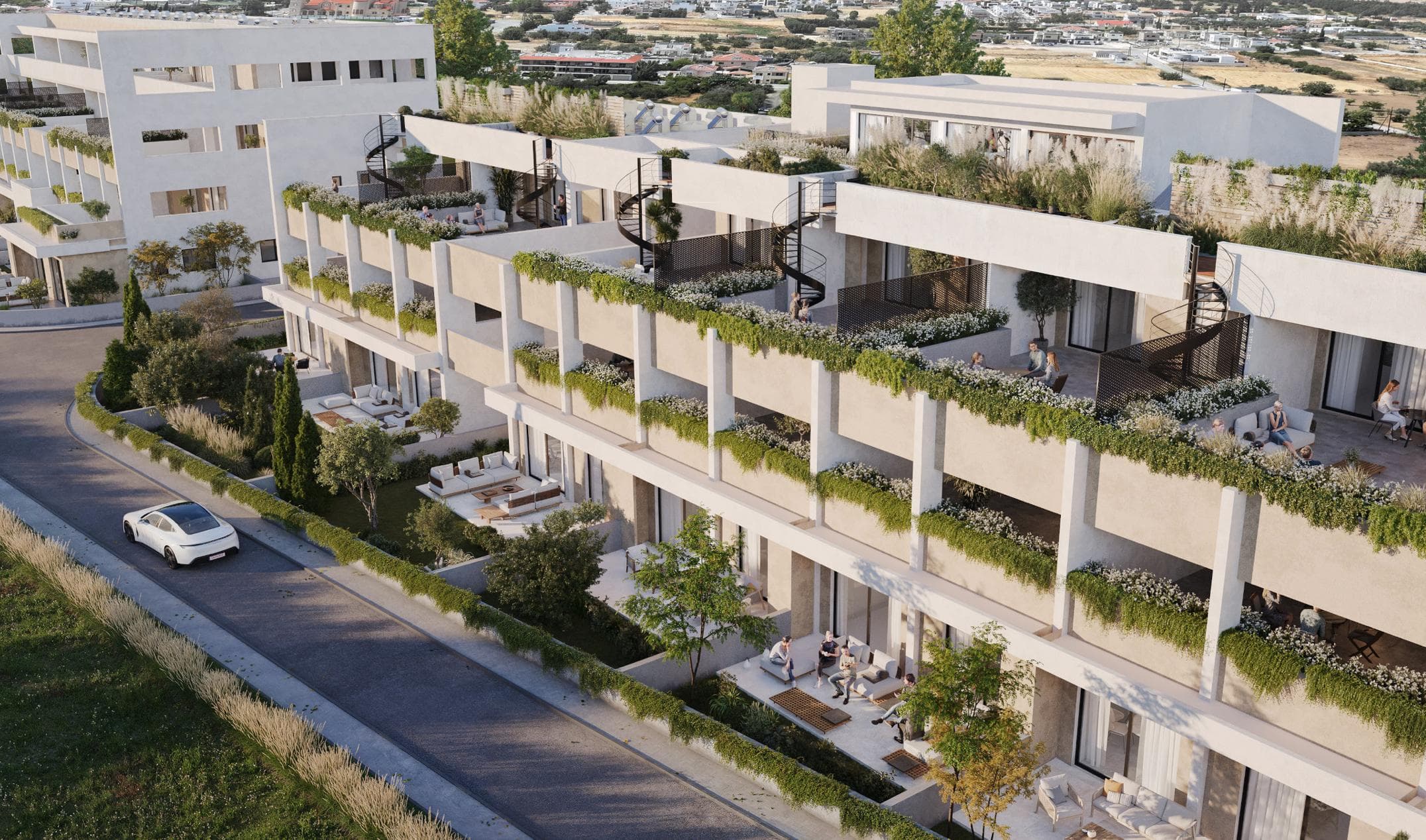 2-bedrooms apartments in Limassol, Cyprus.