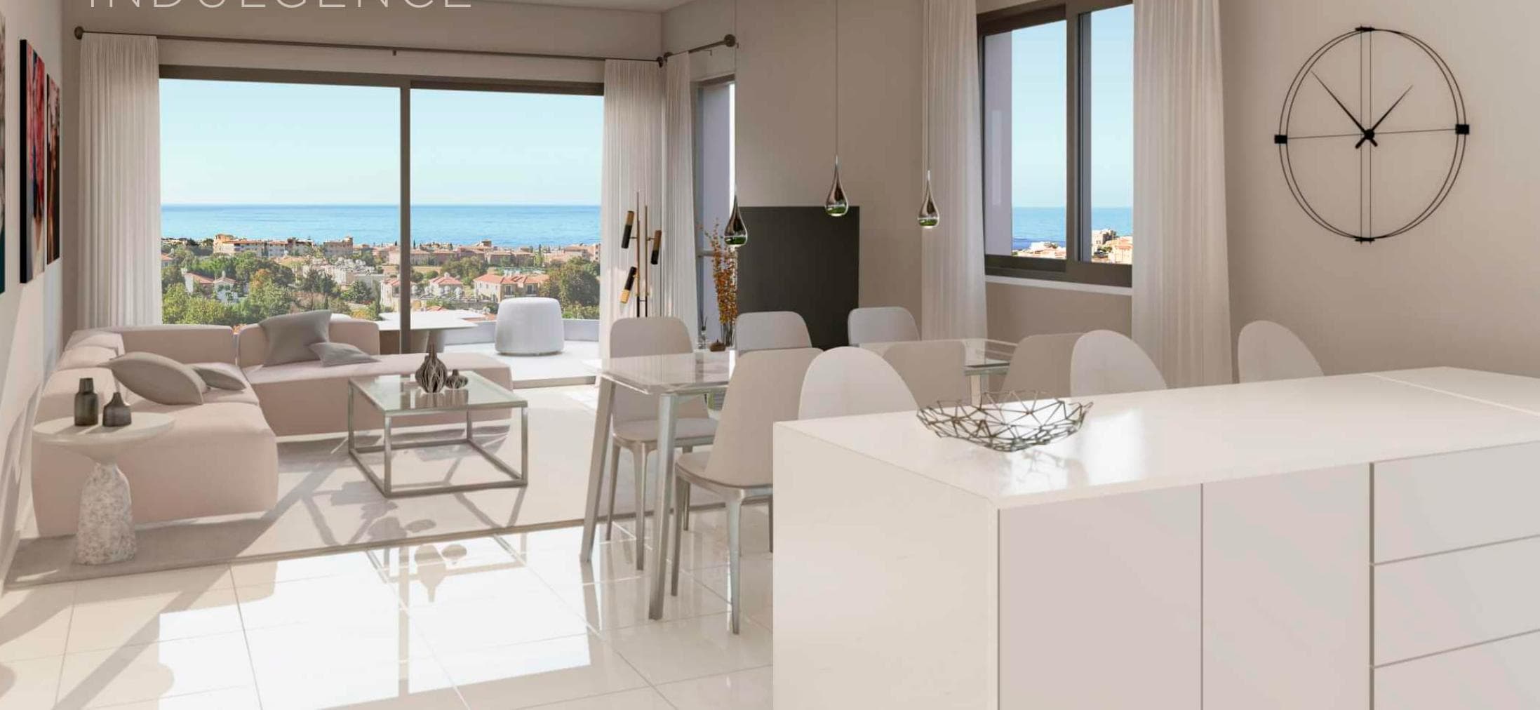 3-bedrooms apartments in Paphos, Cyprus.