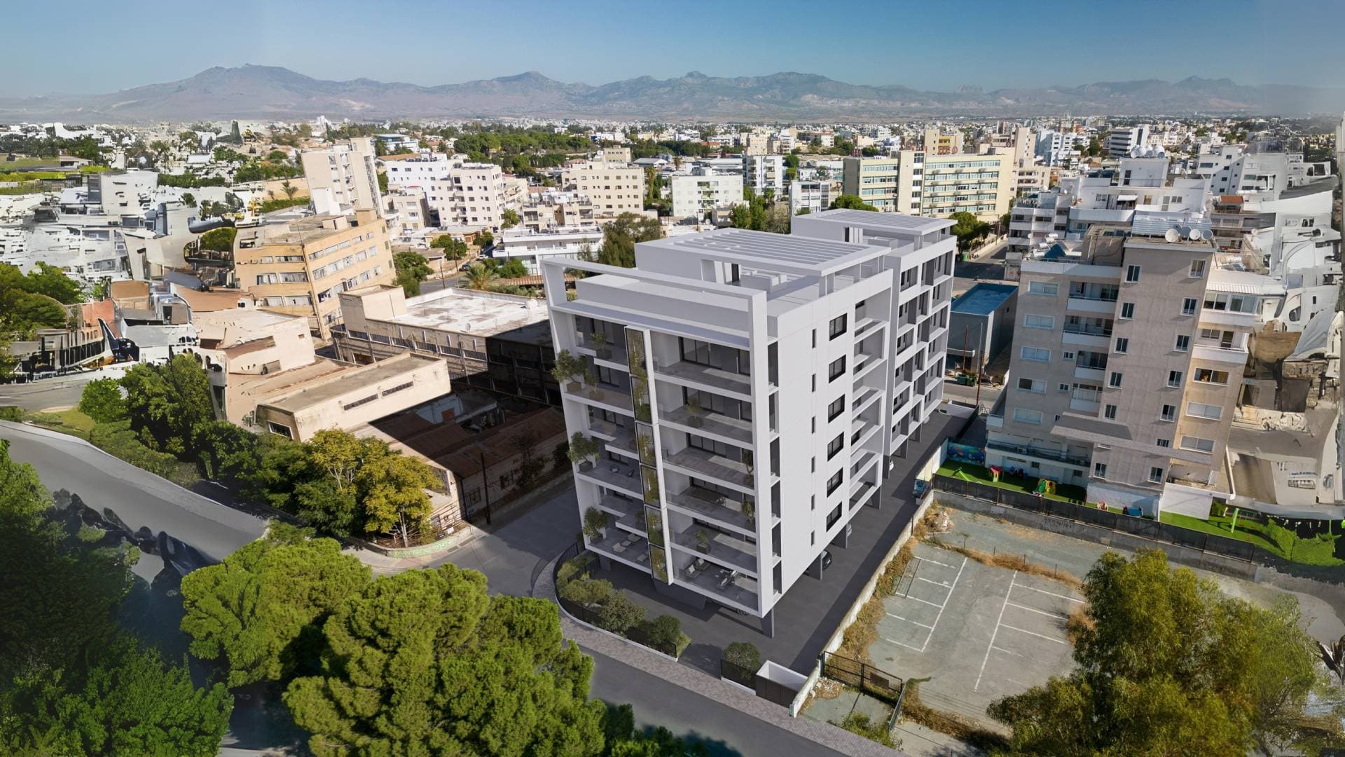 2-bedrooms apartments in Nicosia, Cyprus.