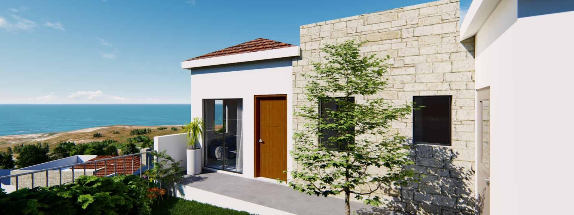 3-bedrooms house in Paphos, Cyprus.