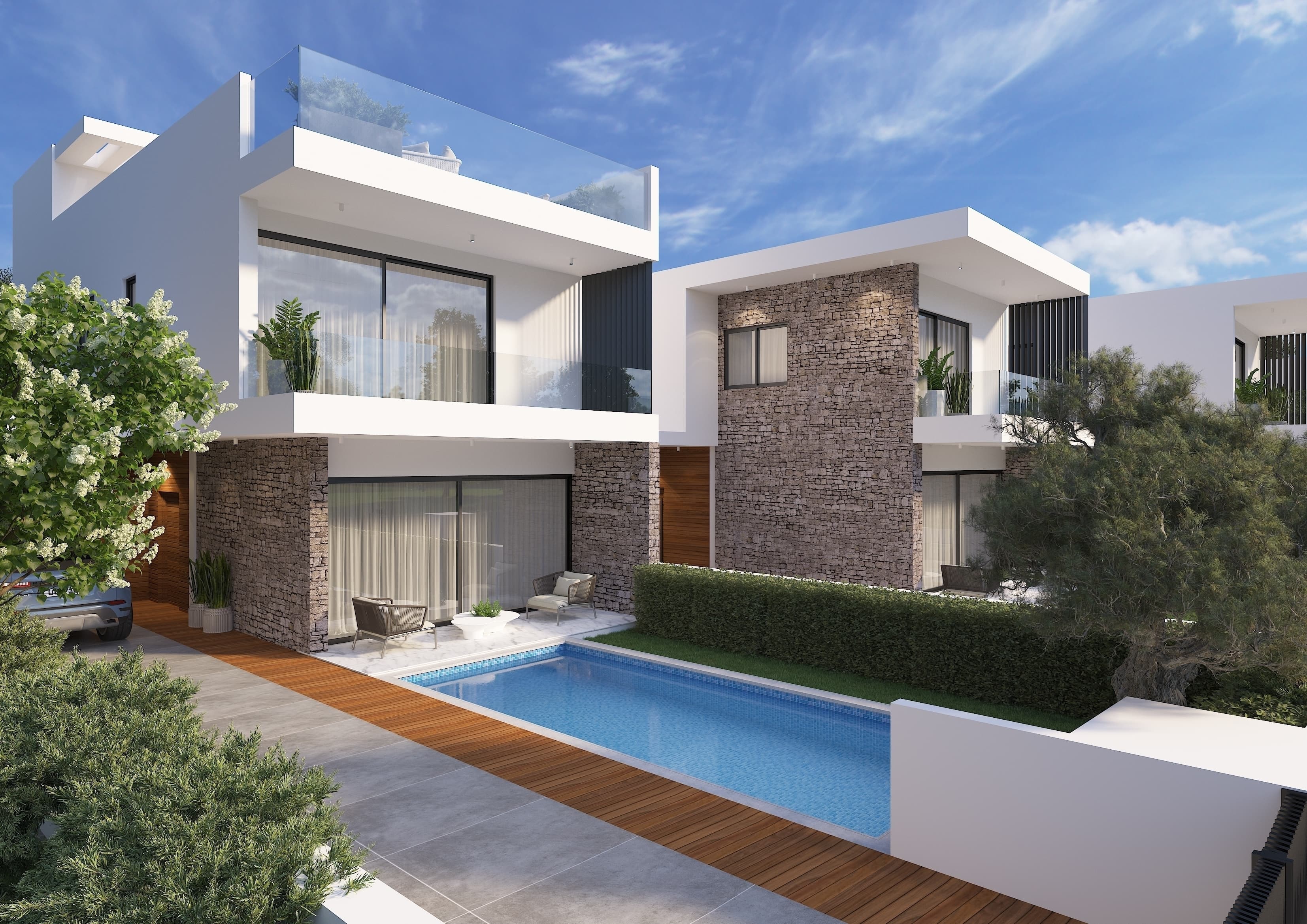 3-bedrooms house in Paphos, Cyprus.