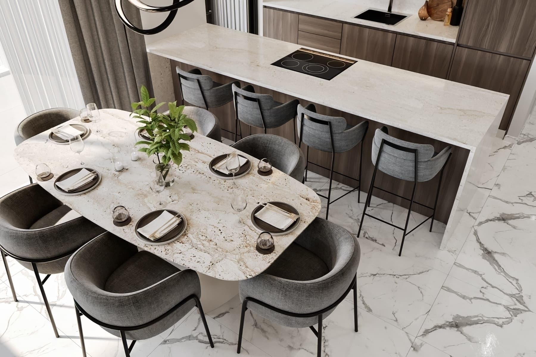 2-bedrooms apartments in Limassol, Cyprus.