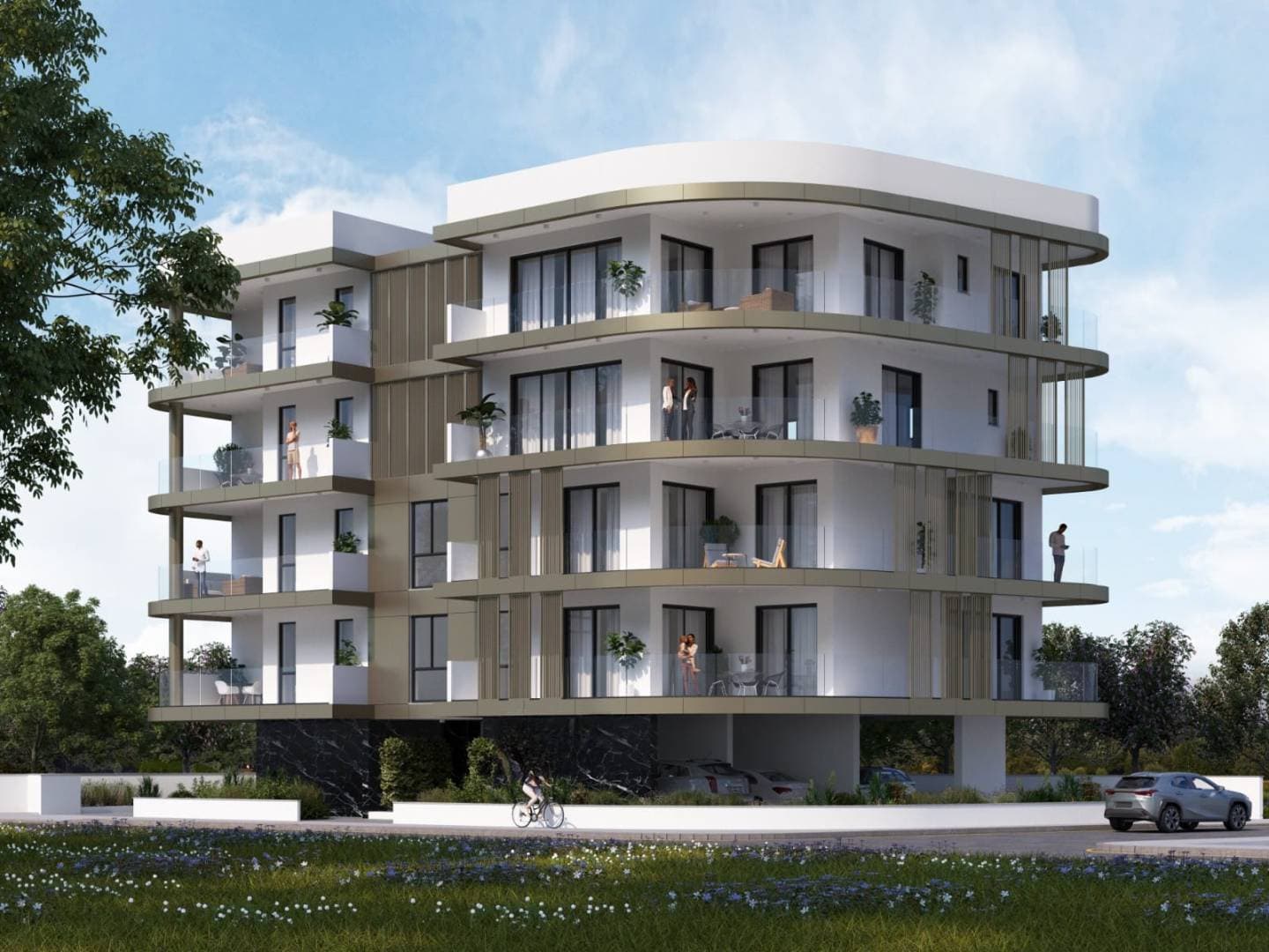 2-bedrooms apartments in Nicosia, Cyprus.