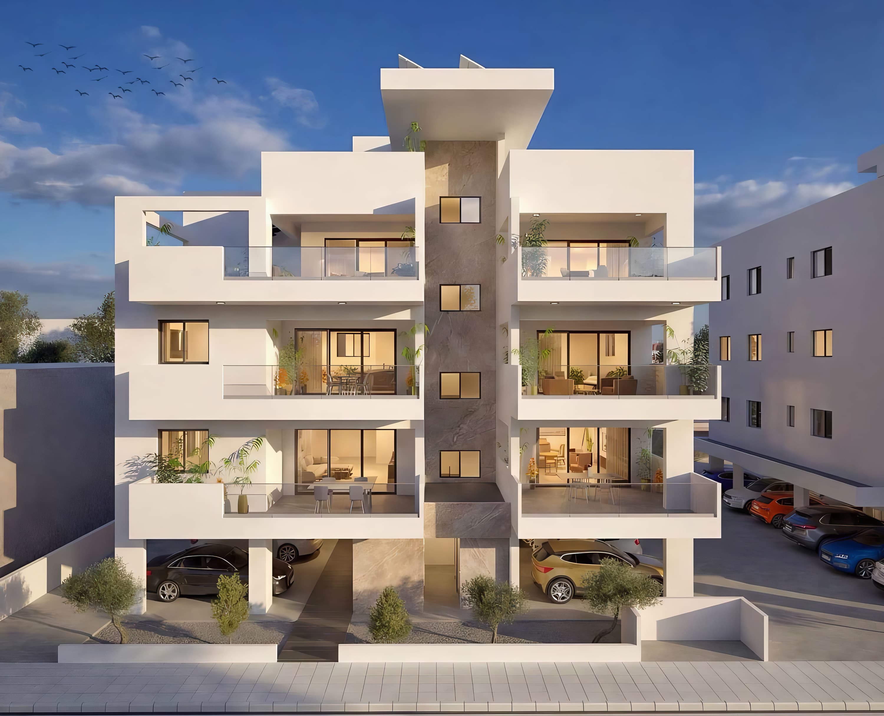 2-bedrooms apartments in Nicosia, Cyprus.