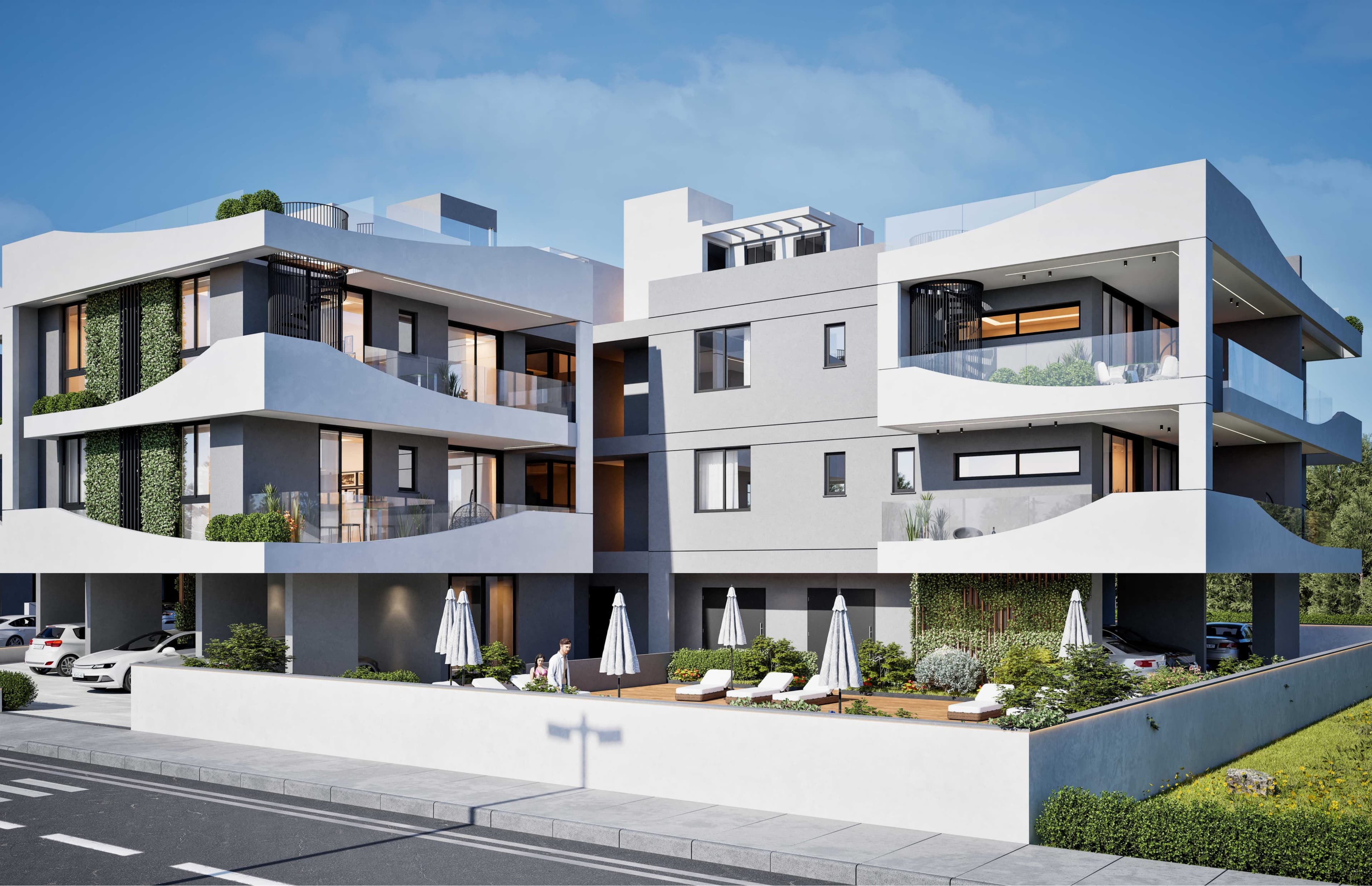 2-bedrooms apartments in Larnaca, Cyprus.