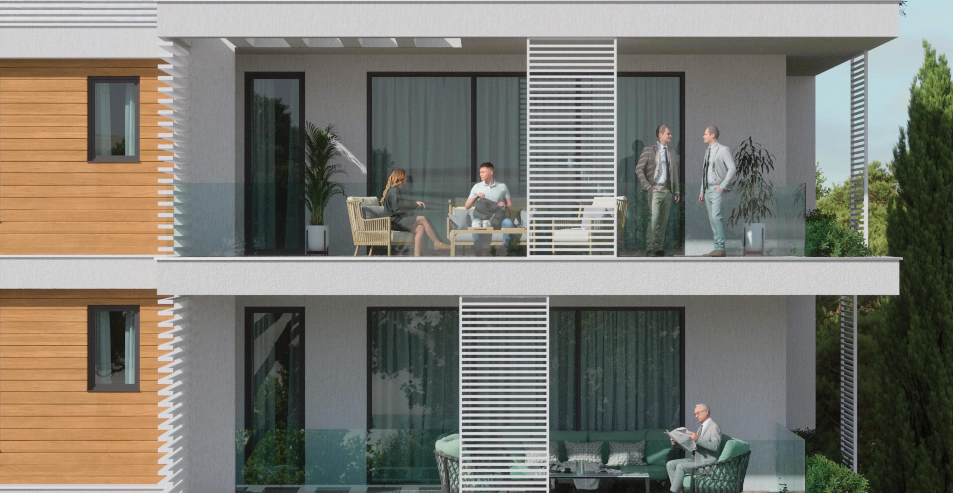 2-bedrooms apartments in Limassol, Cyprus.