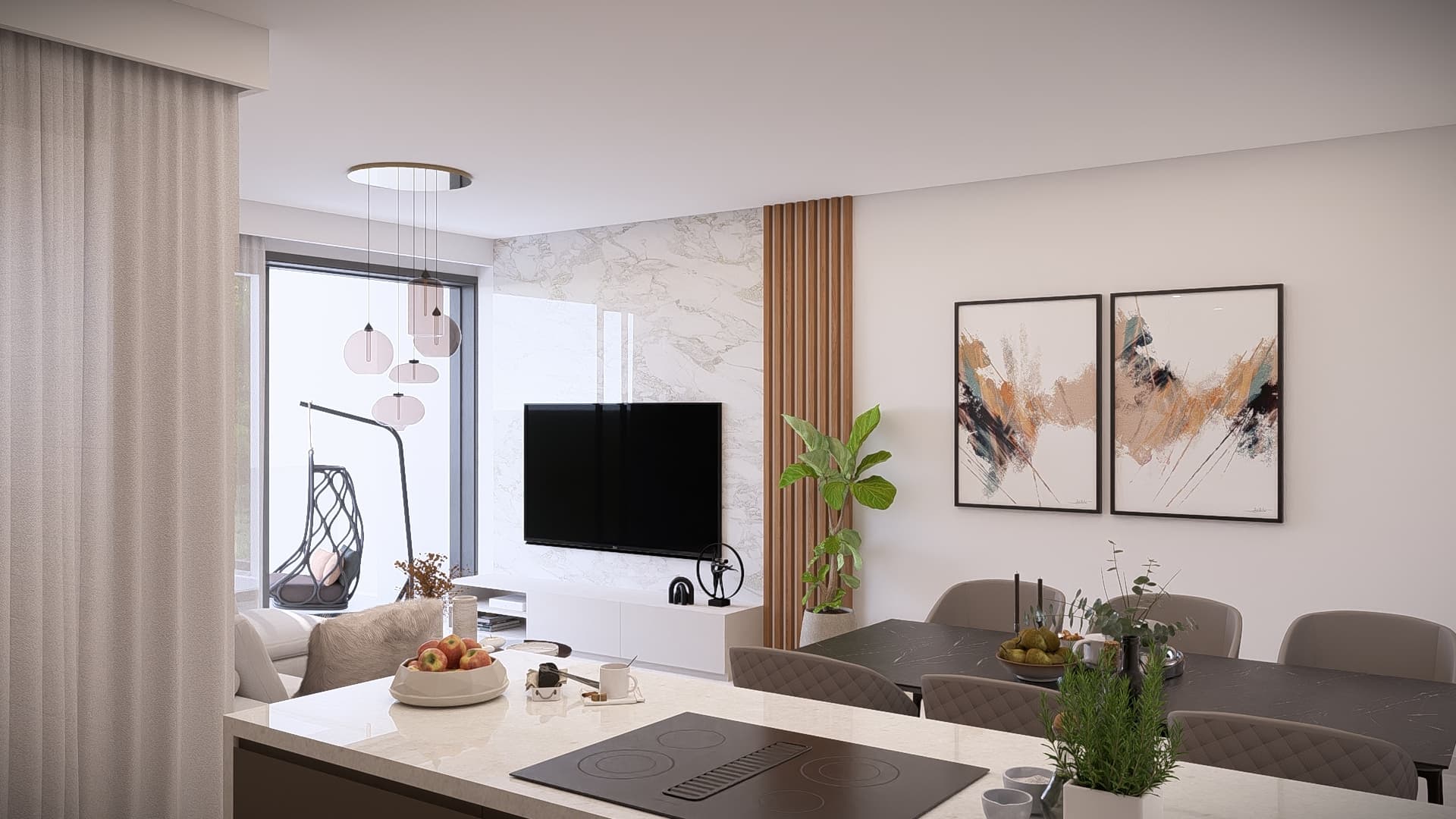 2-bedrooms apartments in Paphos, Cyprus.