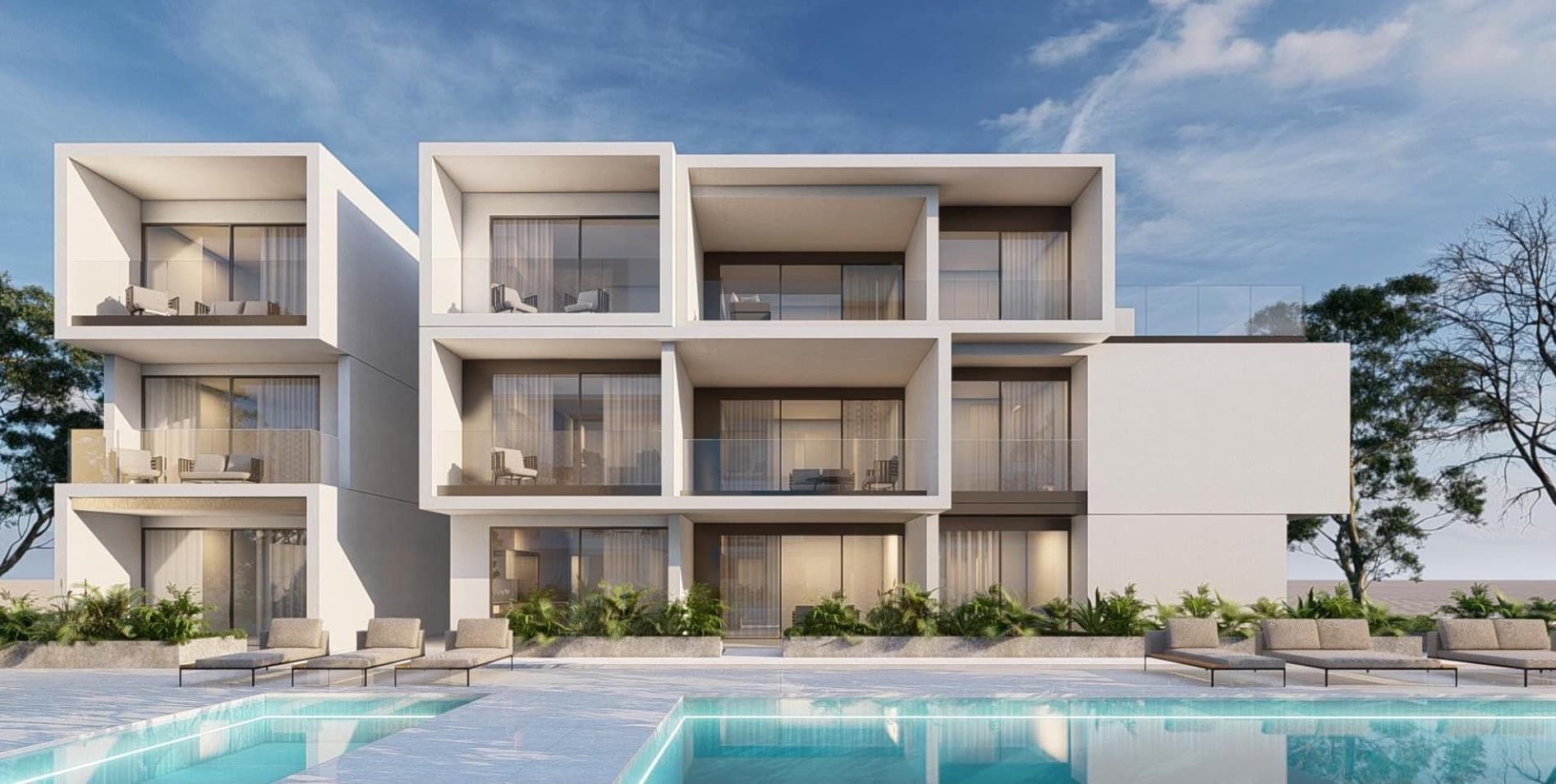 2-bedrooms apartments in Paphos, Cyprus.
