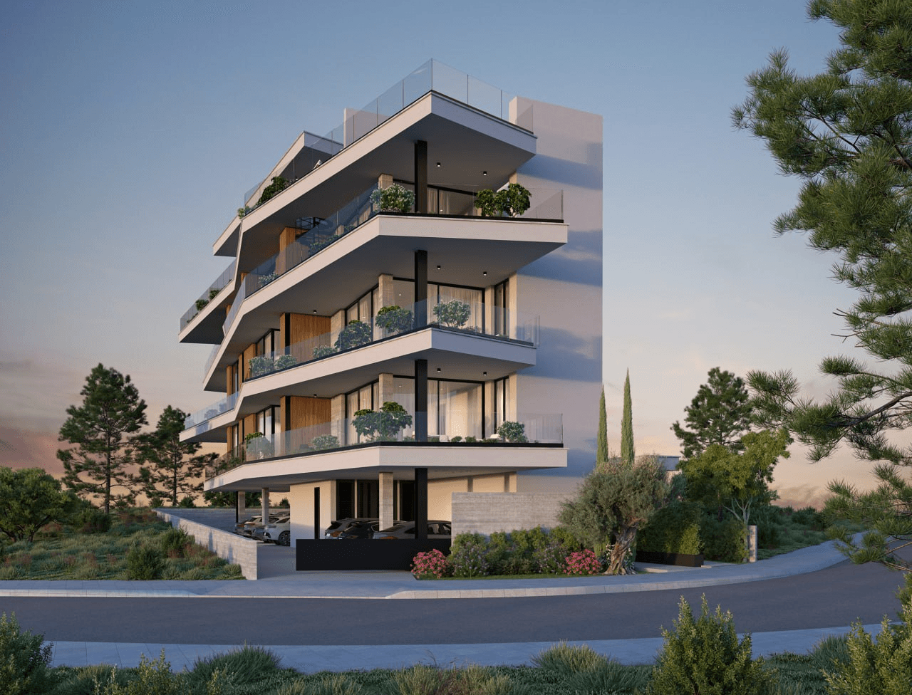 1-bedrooms apartments in Limassol, Cyprus.