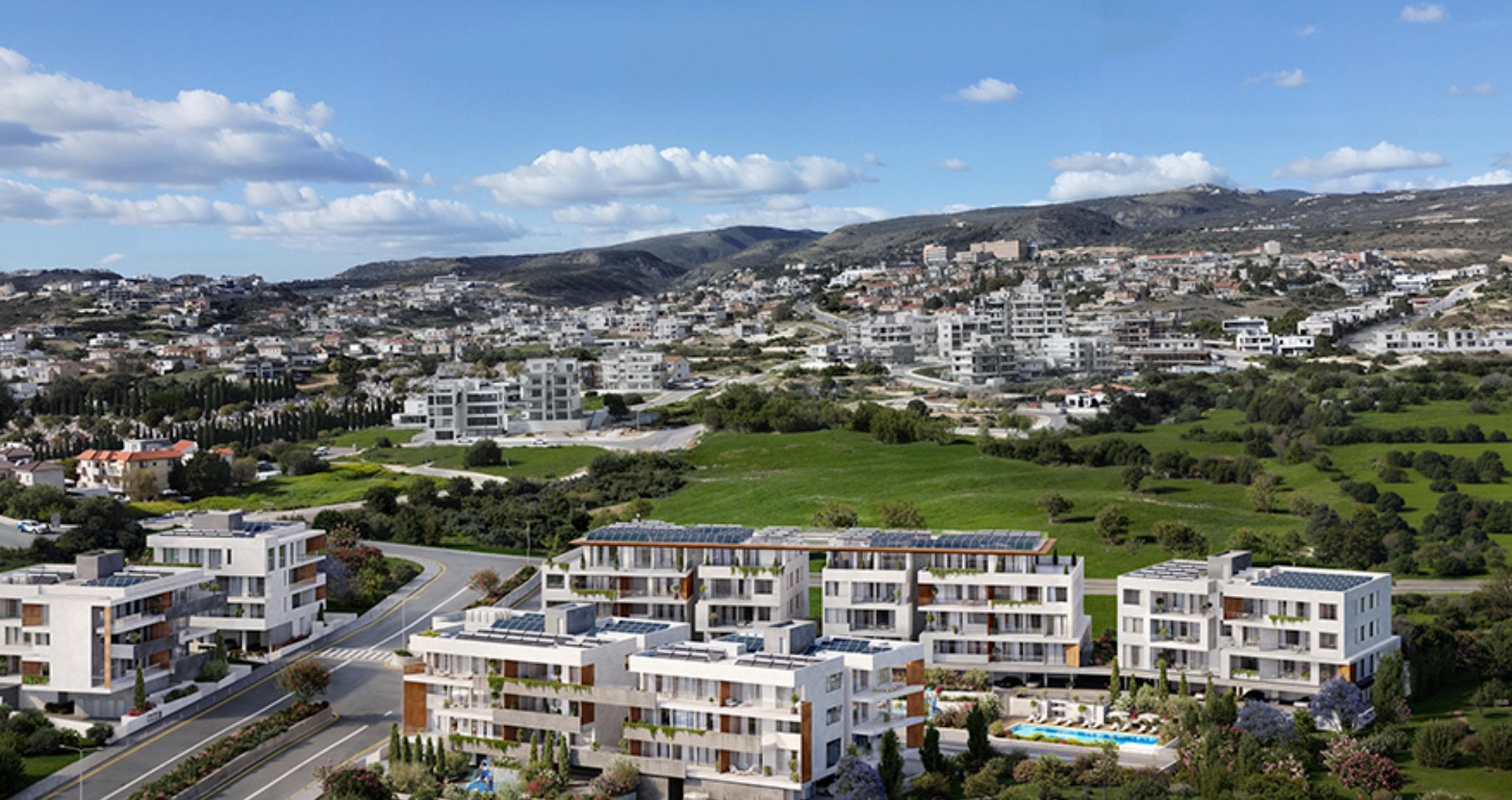 2-bedrooms apartments in Limassol, Cyprus.