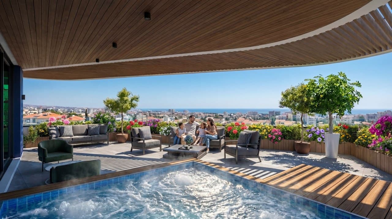 3-bedrooms apartments in Limassol, Cyprus.