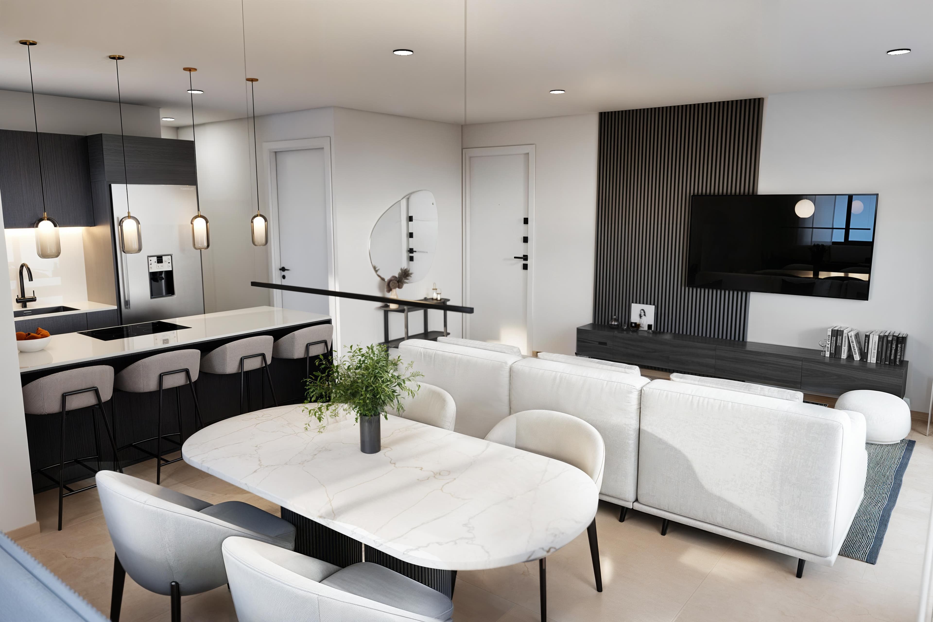 2-bedrooms apartments in Larnaca, Cyprus.
