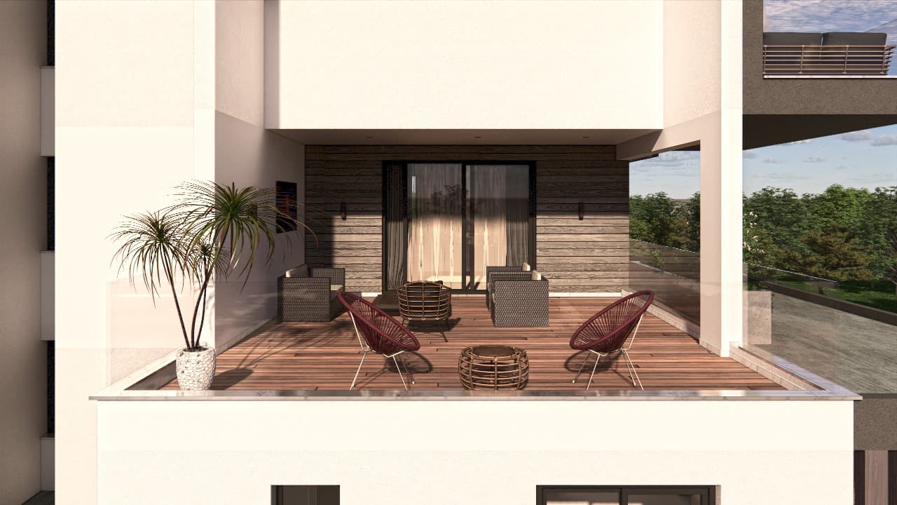 2-bedrooms apartments in Larnaca, Cyprus.