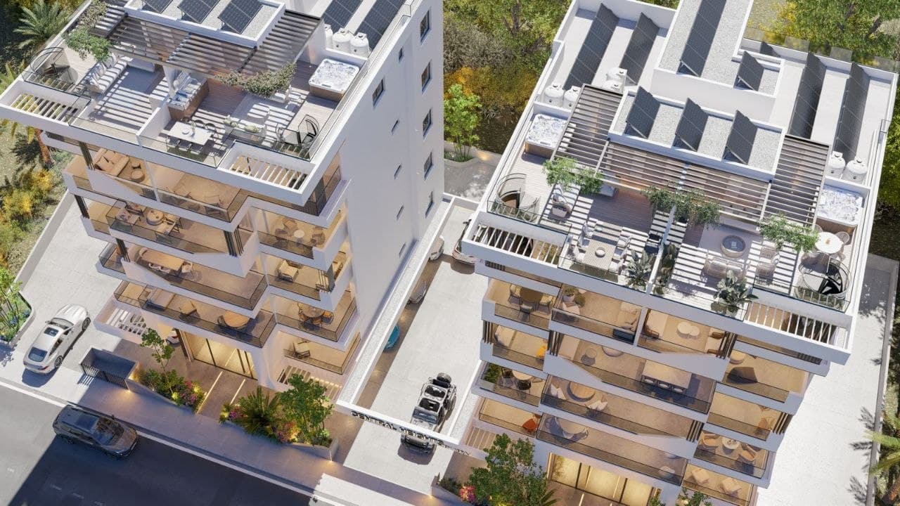2-bedrooms apartments in Larnaca, Cyprus.